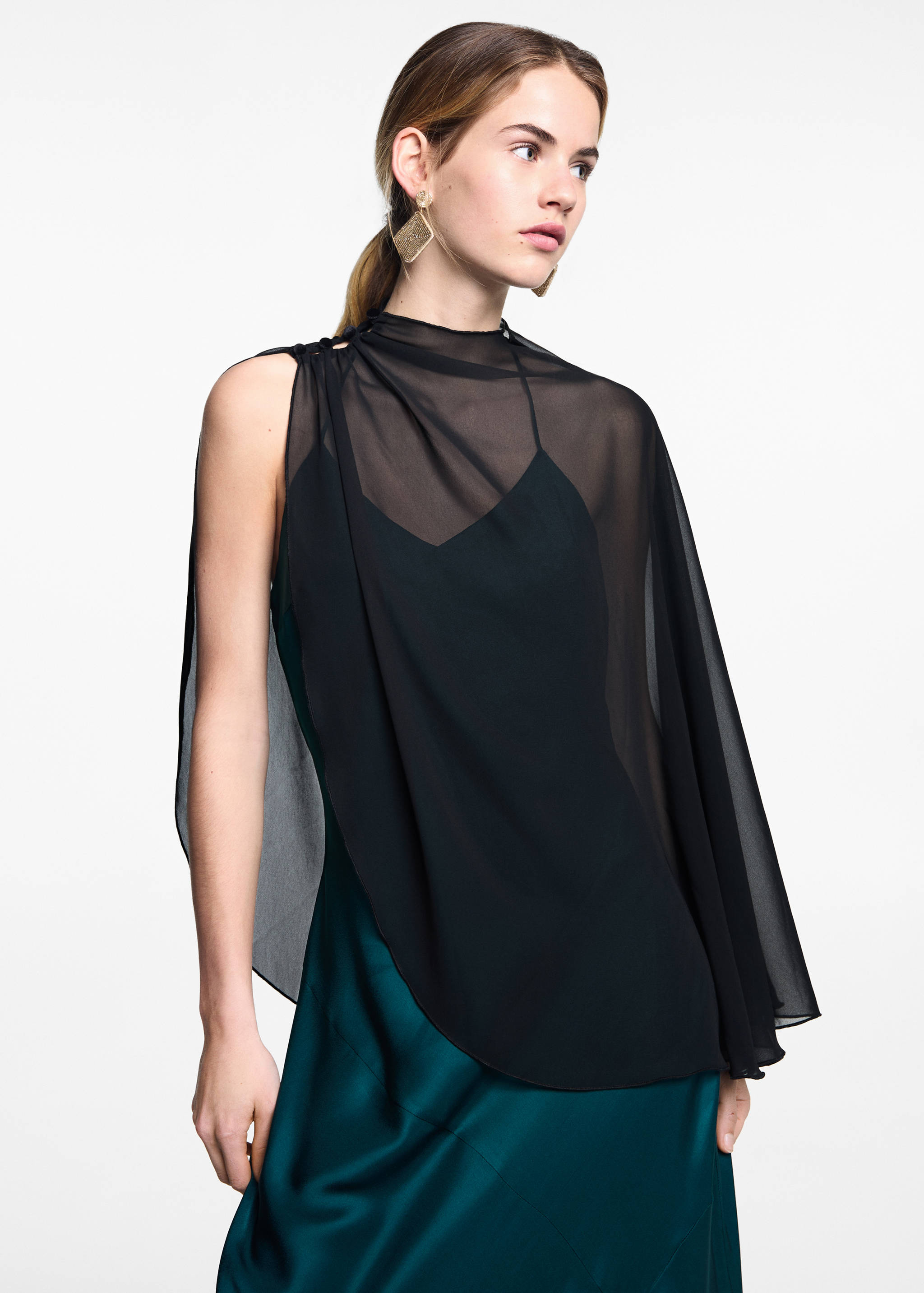 Blouse couche fluide - Plan moyen