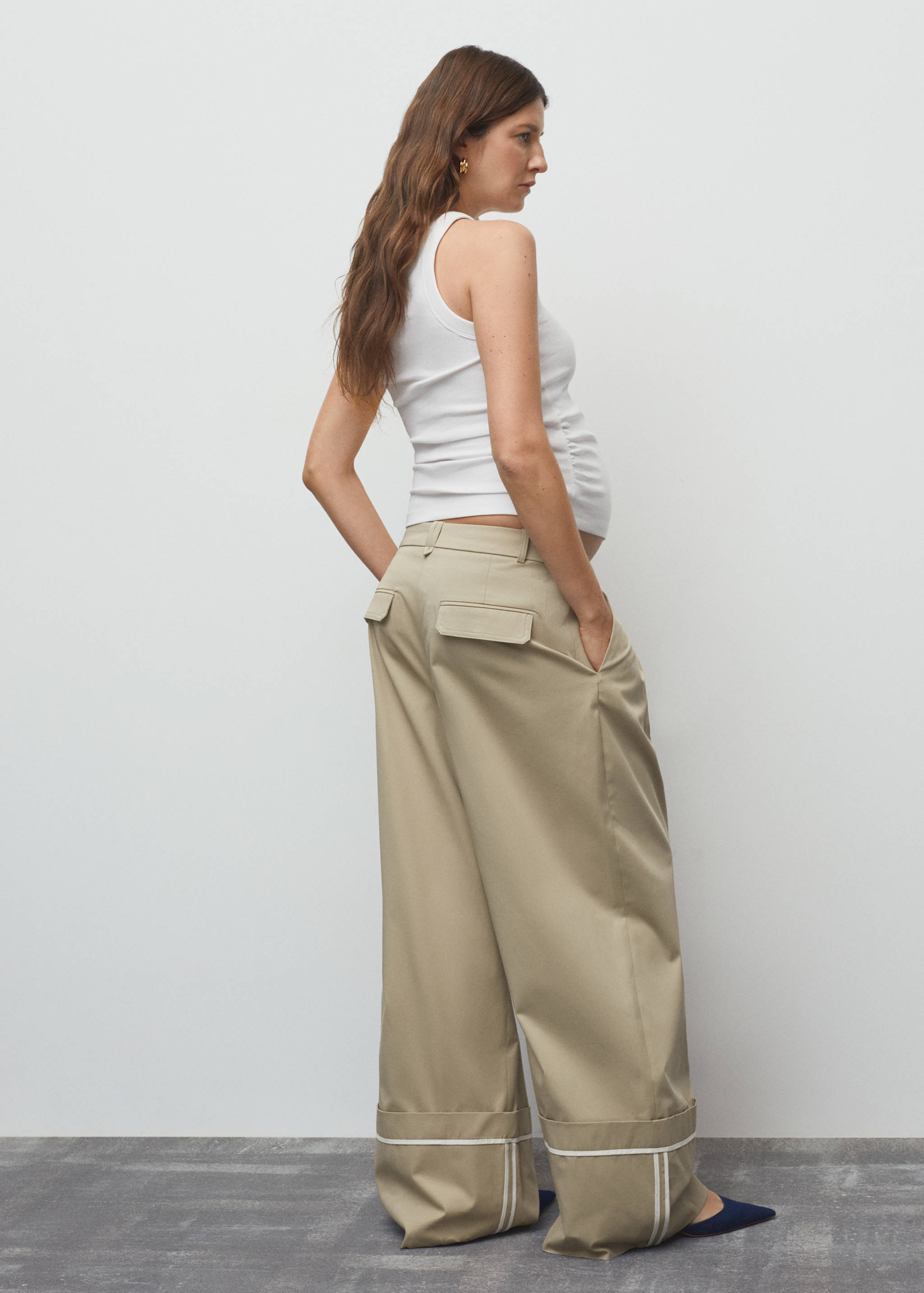 Top algodón fruncido - Reverso del artículo