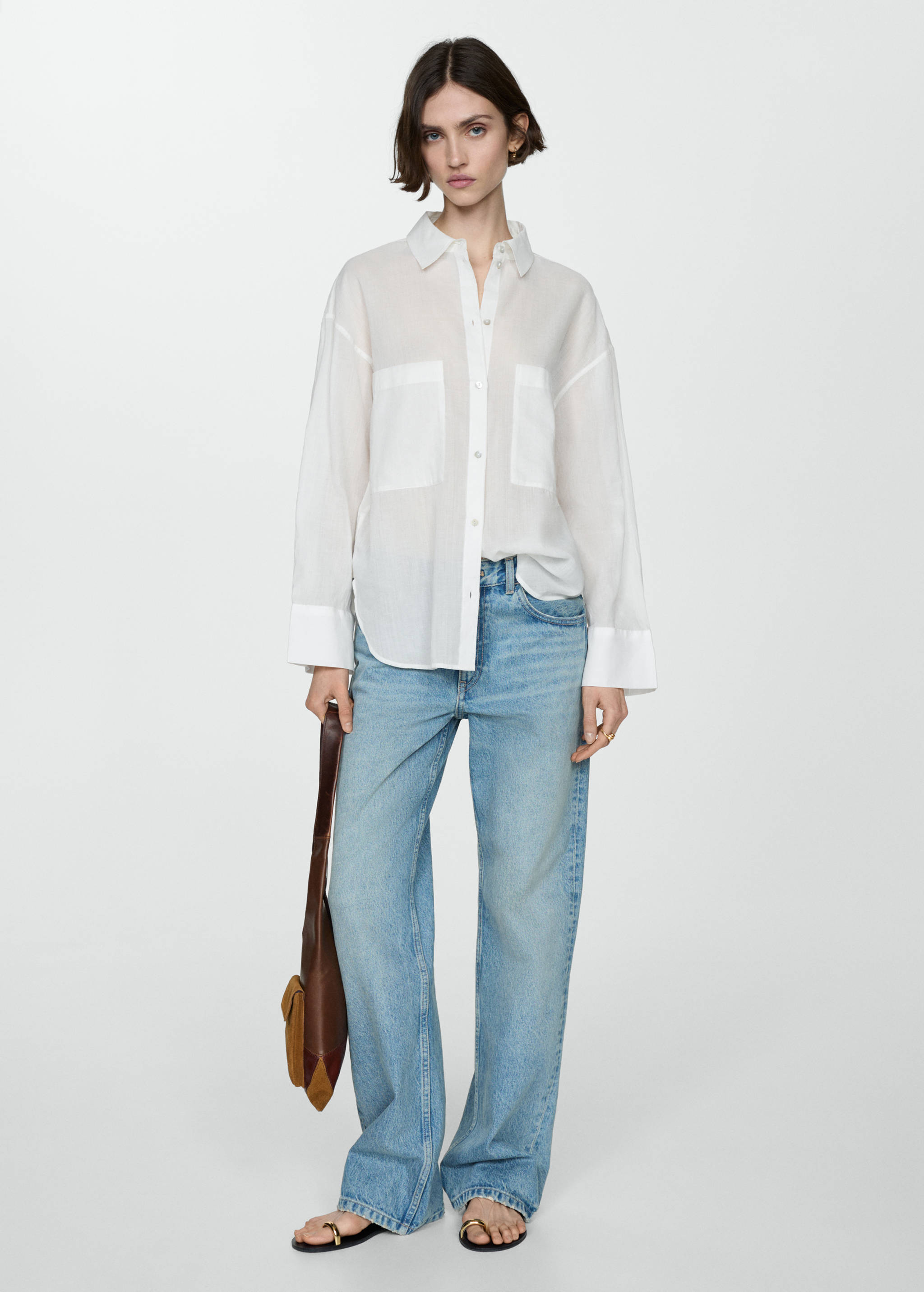 Ramie shirt with pockets - General plane