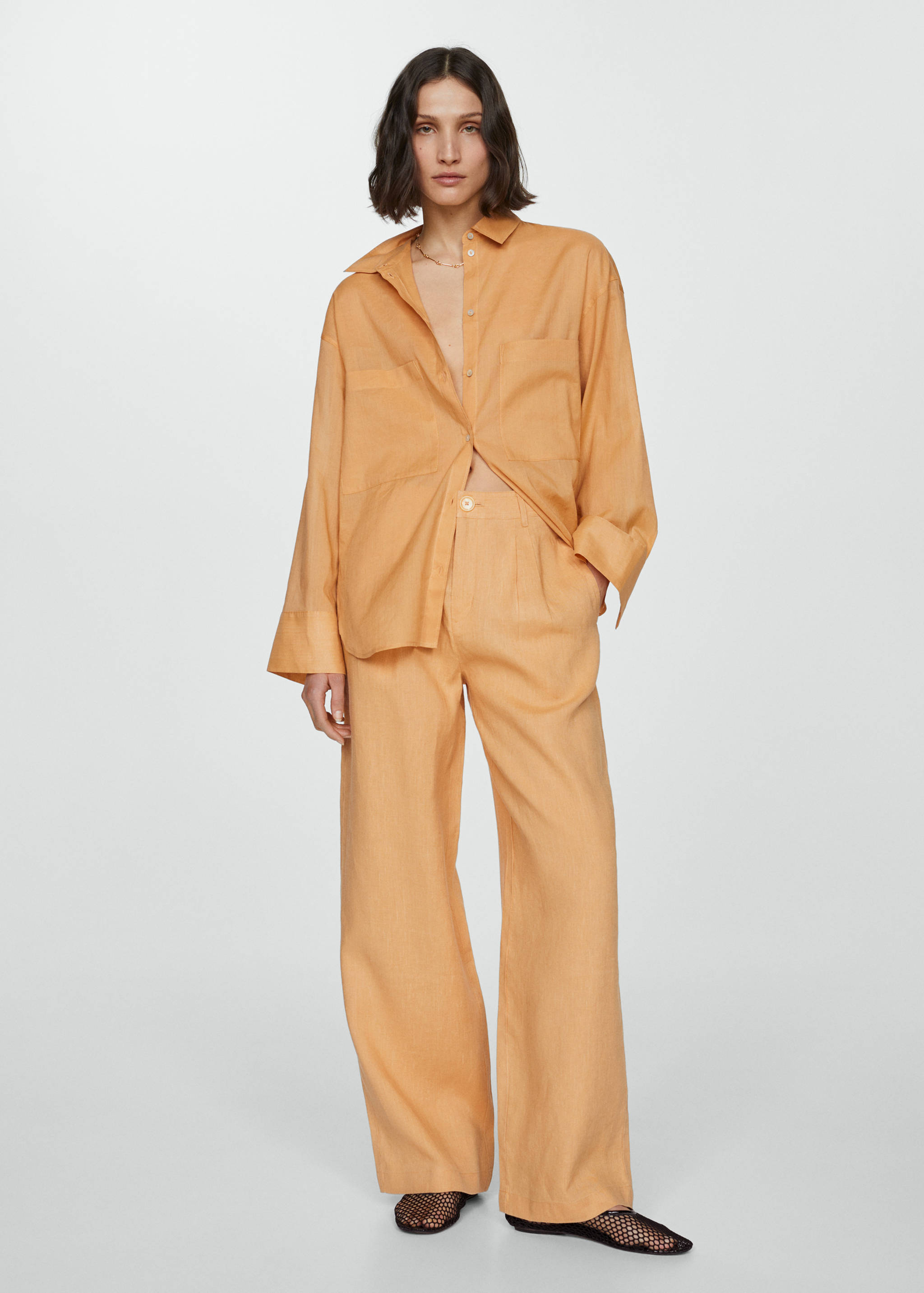 Ramie shirt with pockets - General plane