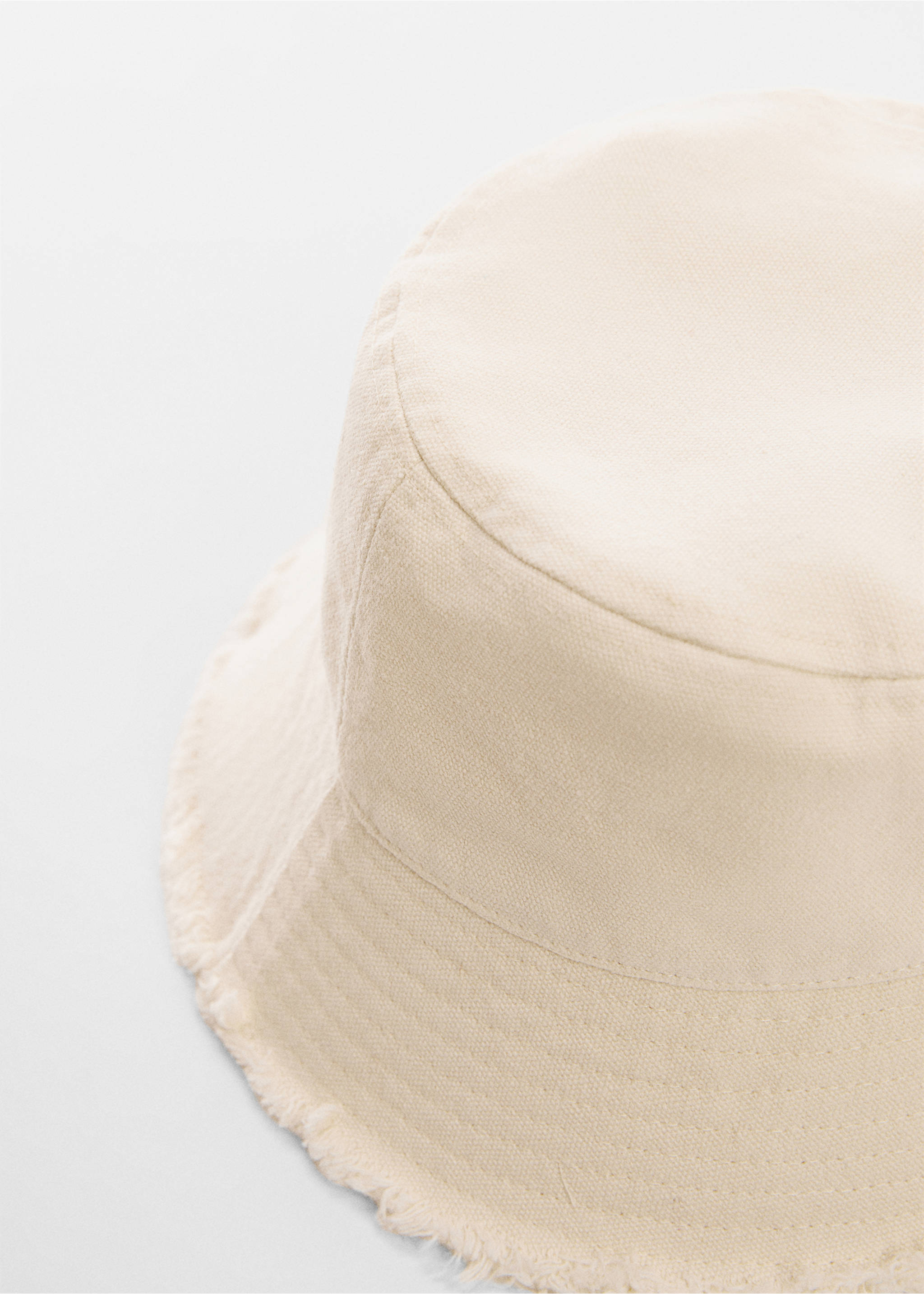 Bucket hat - Details of the article 1, Ecru. Ref: 67047115-00.