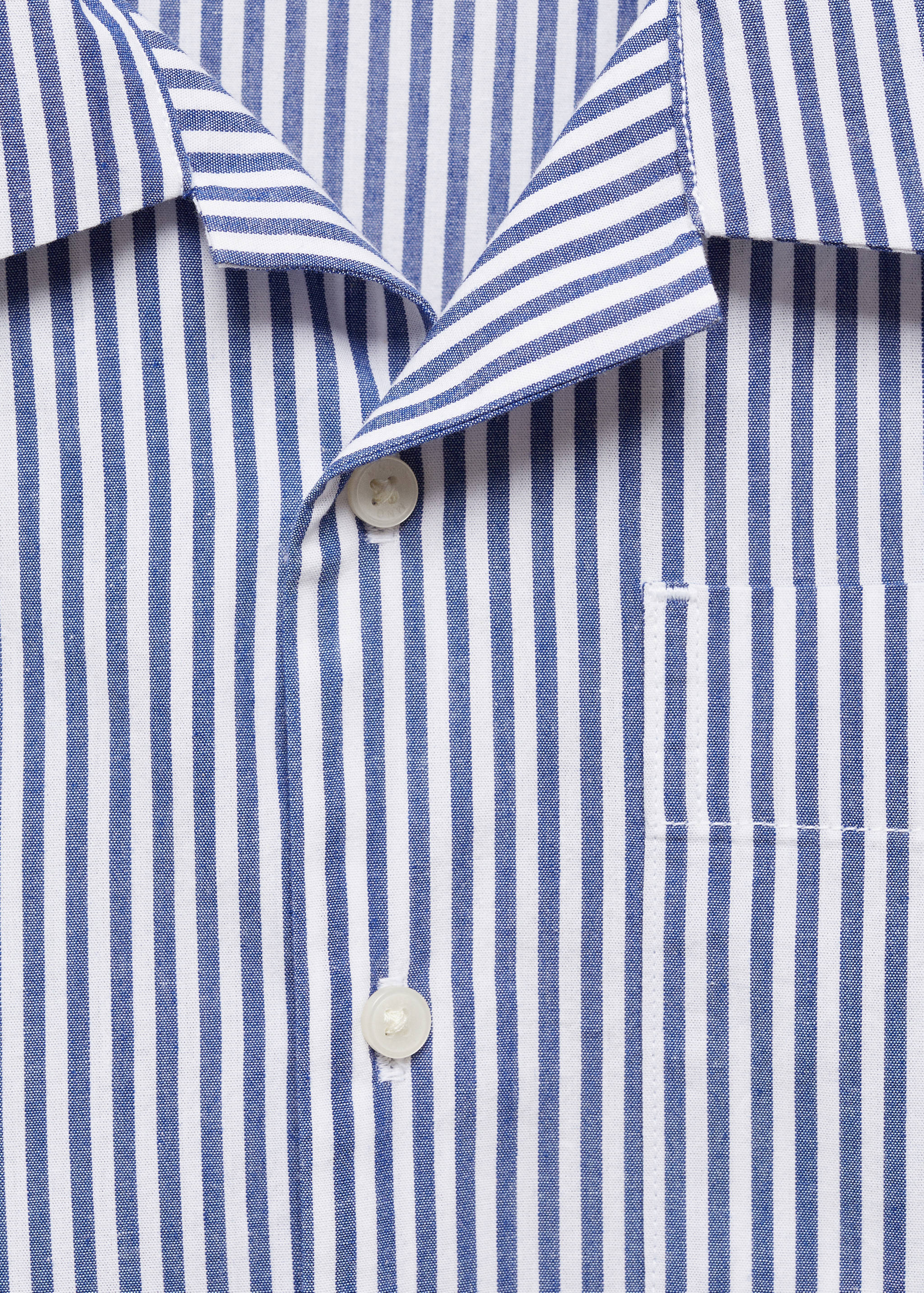 Striped cotton short pyjamas - Details of the article 0