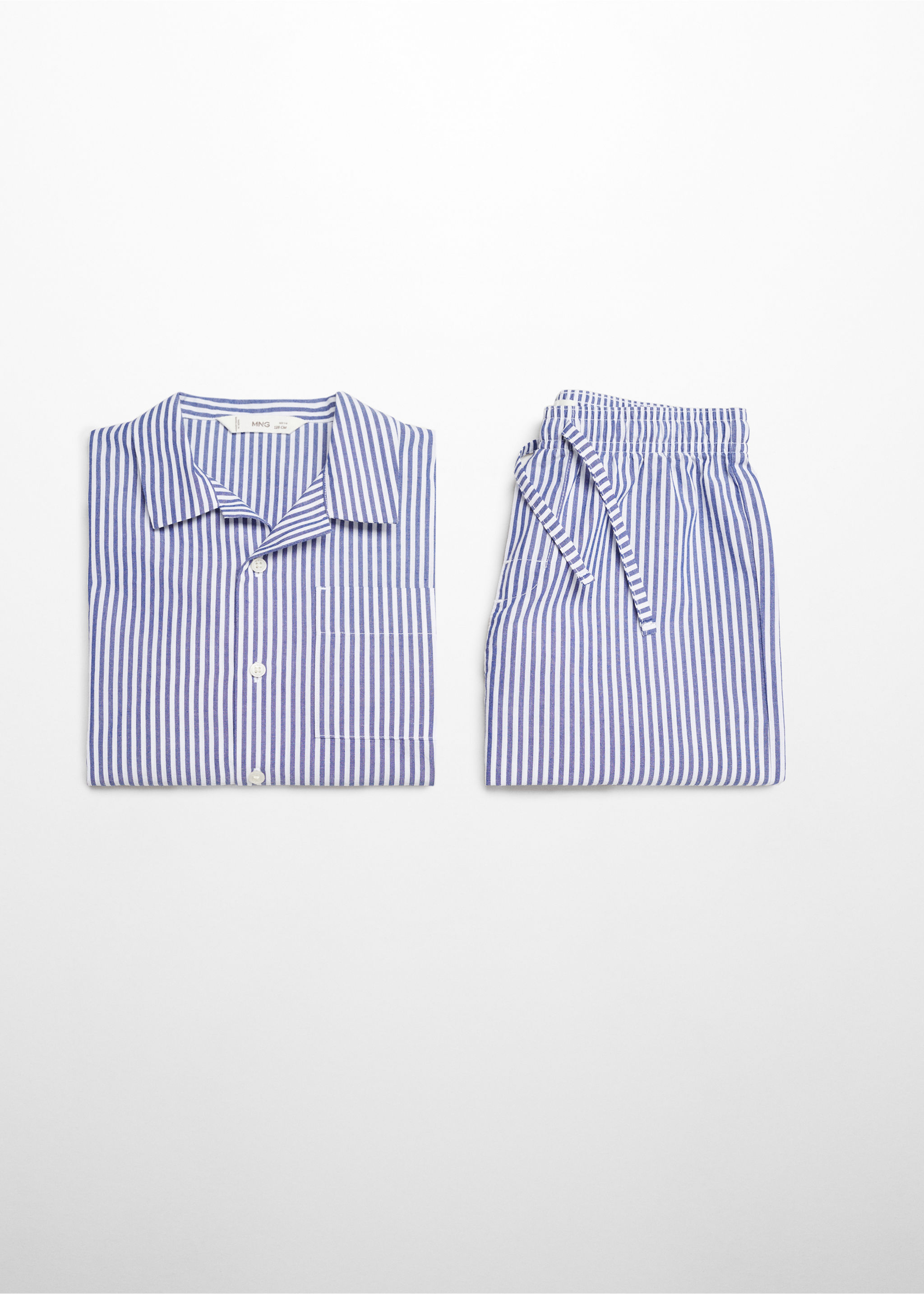 Pijama curt cotó ratlles - Detall de l'article 8