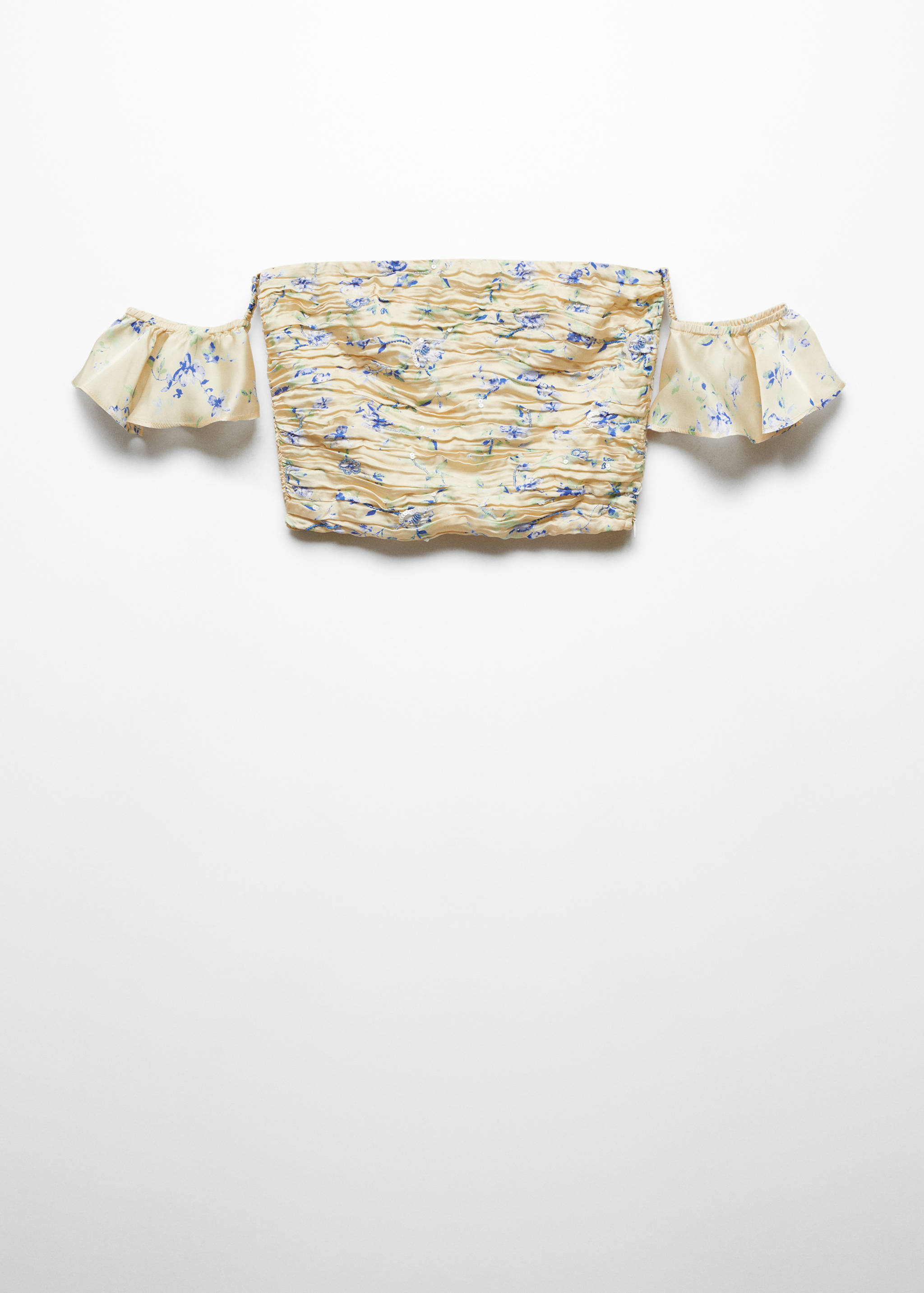 Rynket stroppeløs topp - Artikkel uten modell