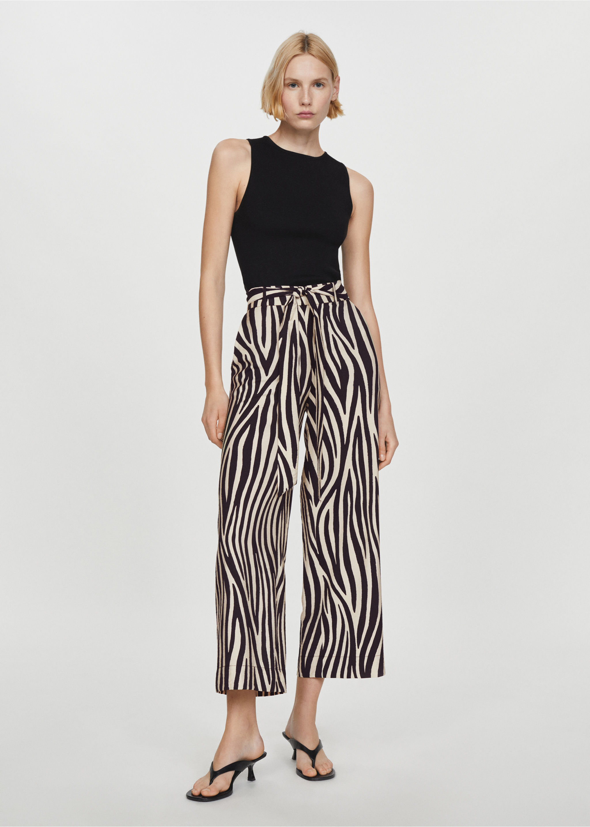 Pantalón estampado lazo - Plano general