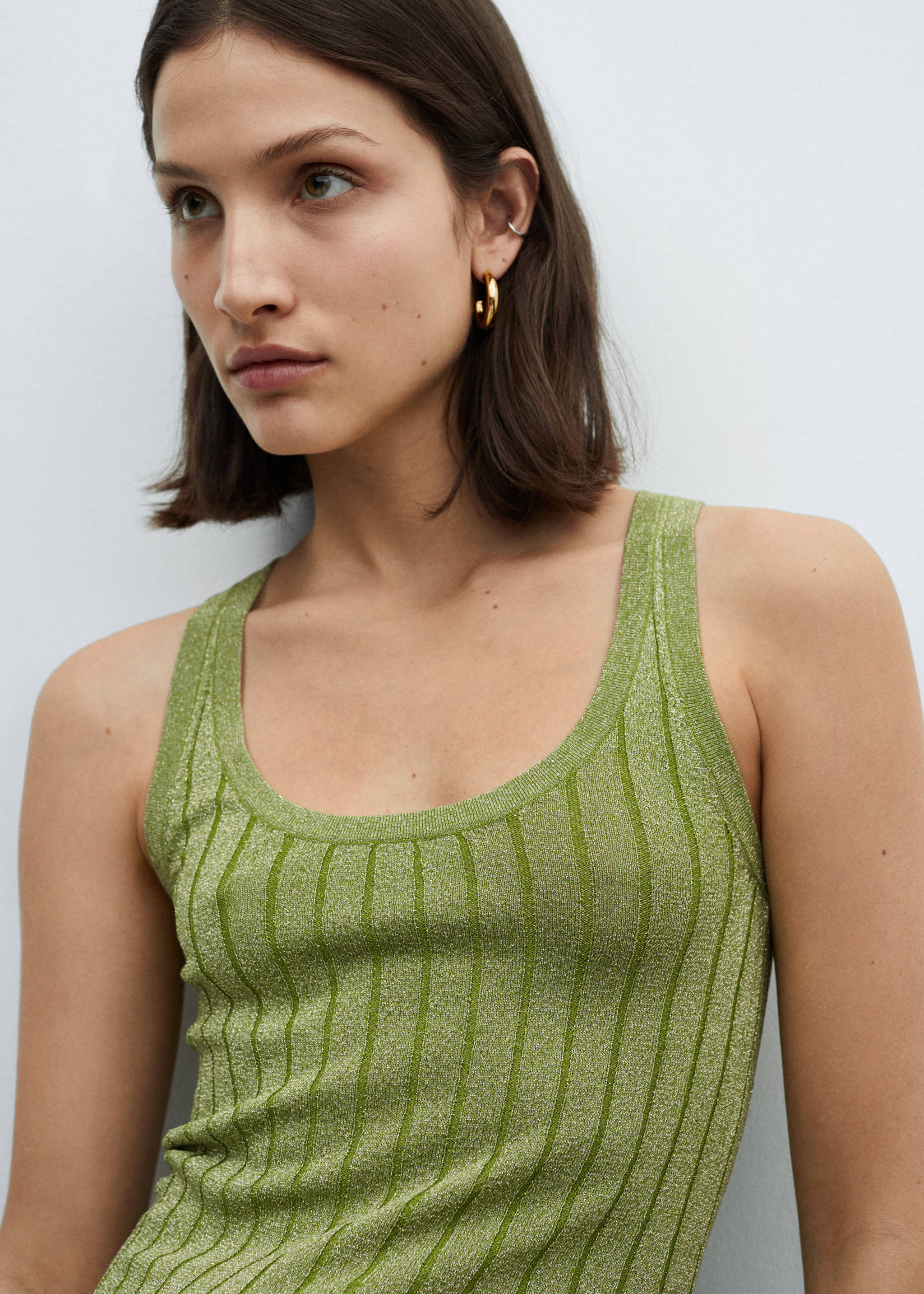 Lurex ribbed top - Details of the article 1