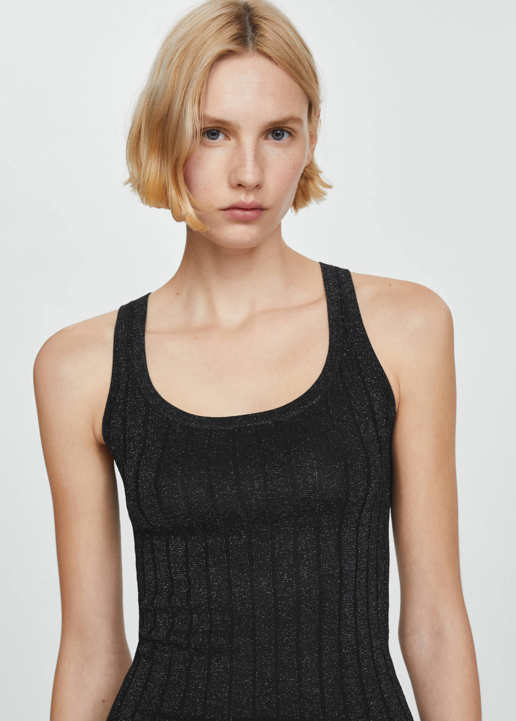 Lurex ribbed top - Details of the article 1