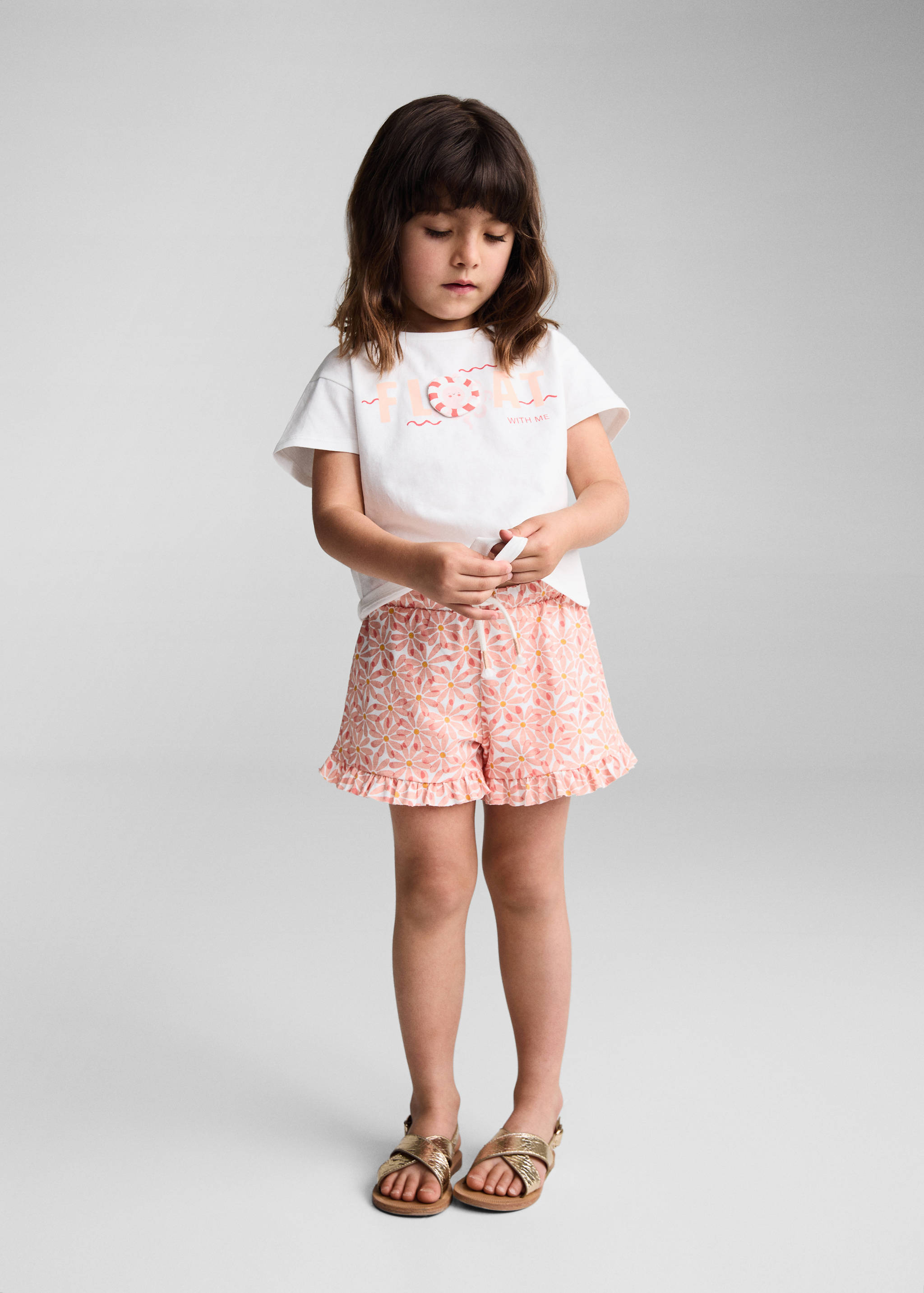 Short coton fleurs - Plan général