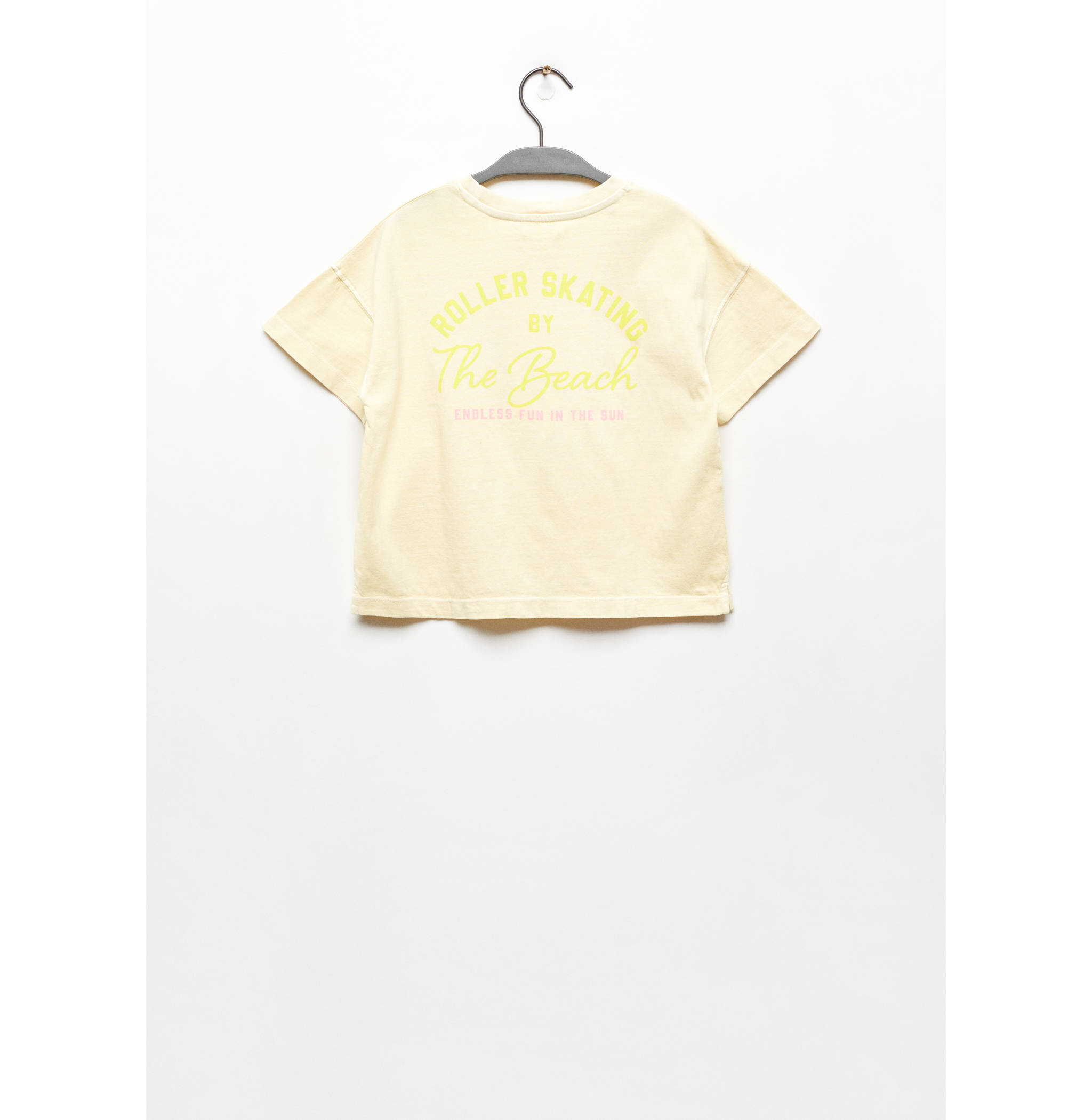 Tryckt bomull-blandning t-shirt - Artikelns baksida