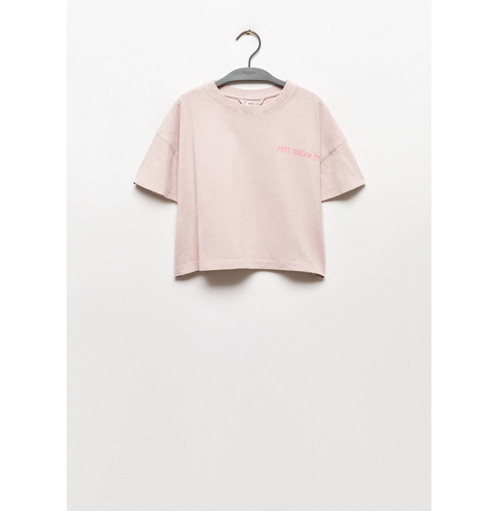 Tryckt bomull-blandning t-shirt - Artikel utan modell