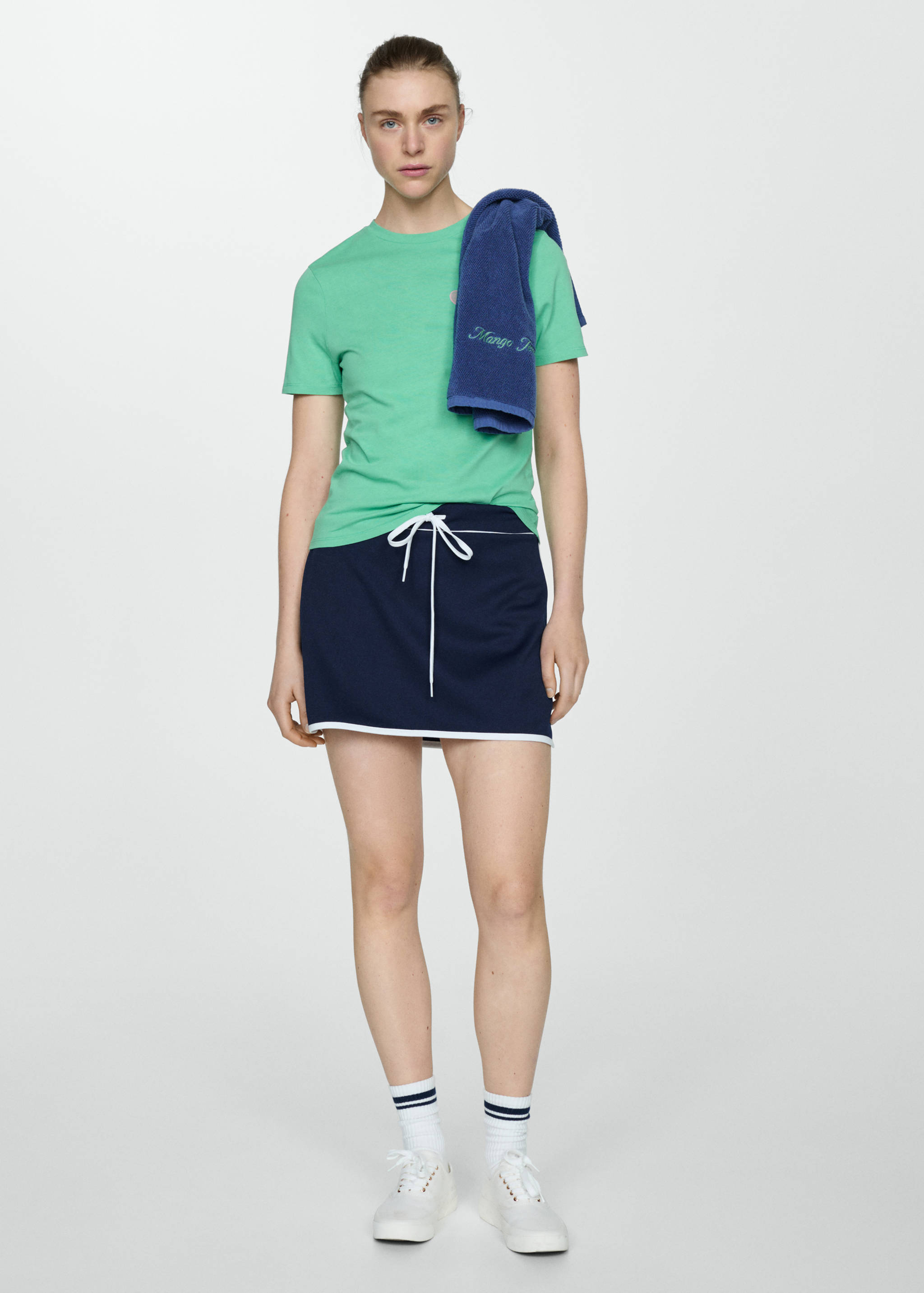 T-shirt 100 % coton message imprimé - Plan général