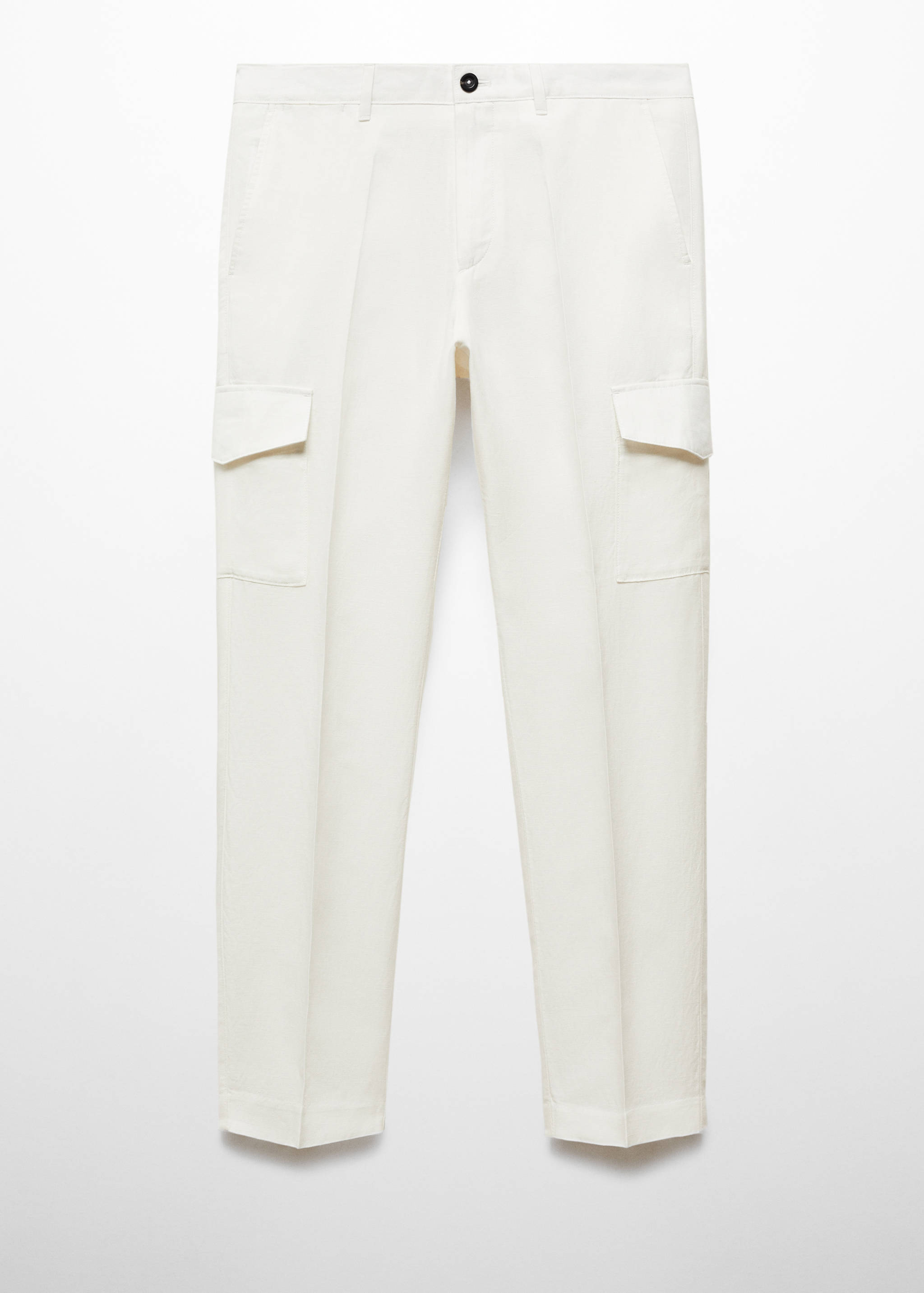 Linen-blend cargo trousers - Article without model