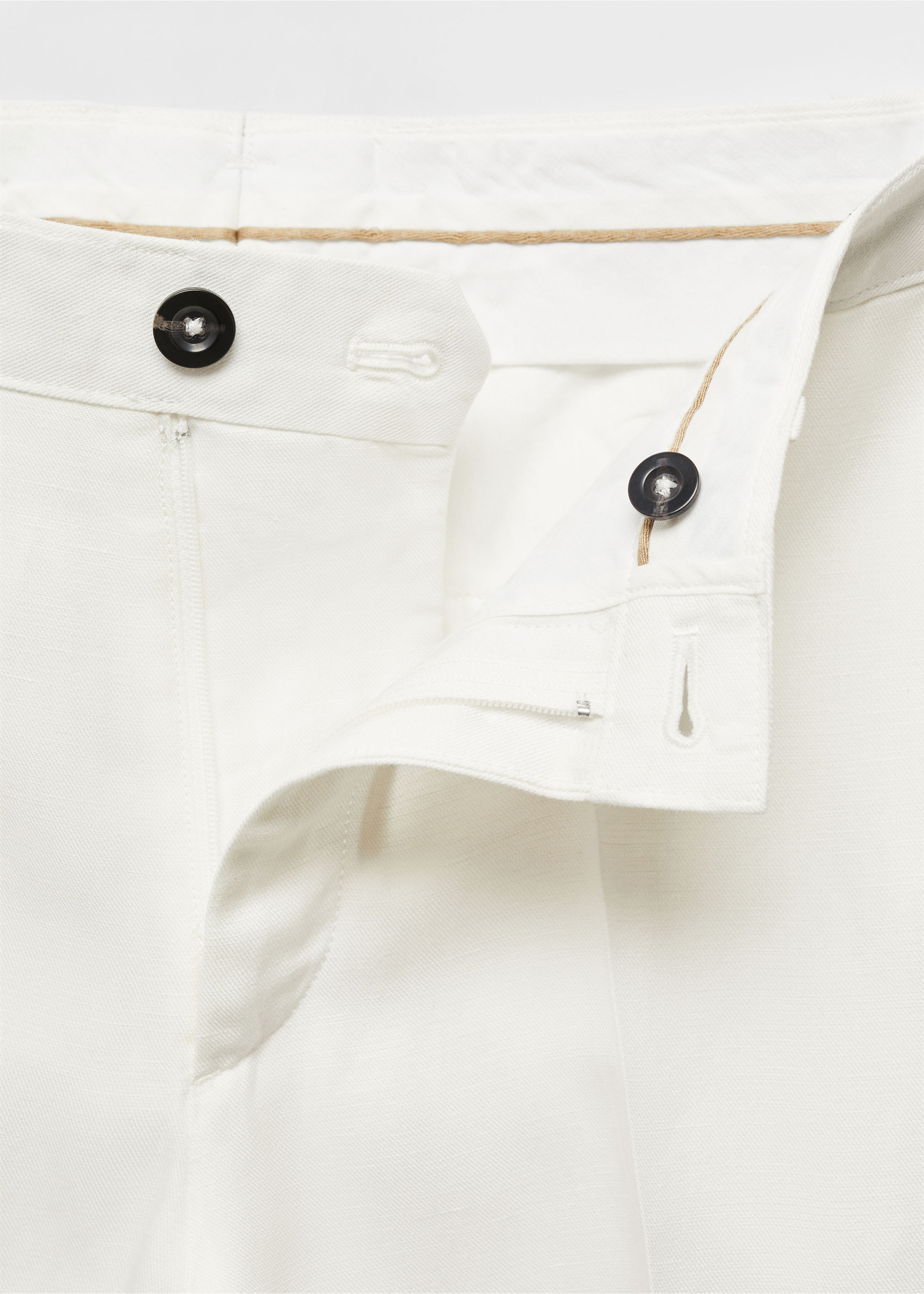 Linen-blend cargo trousers - Details of the article 8