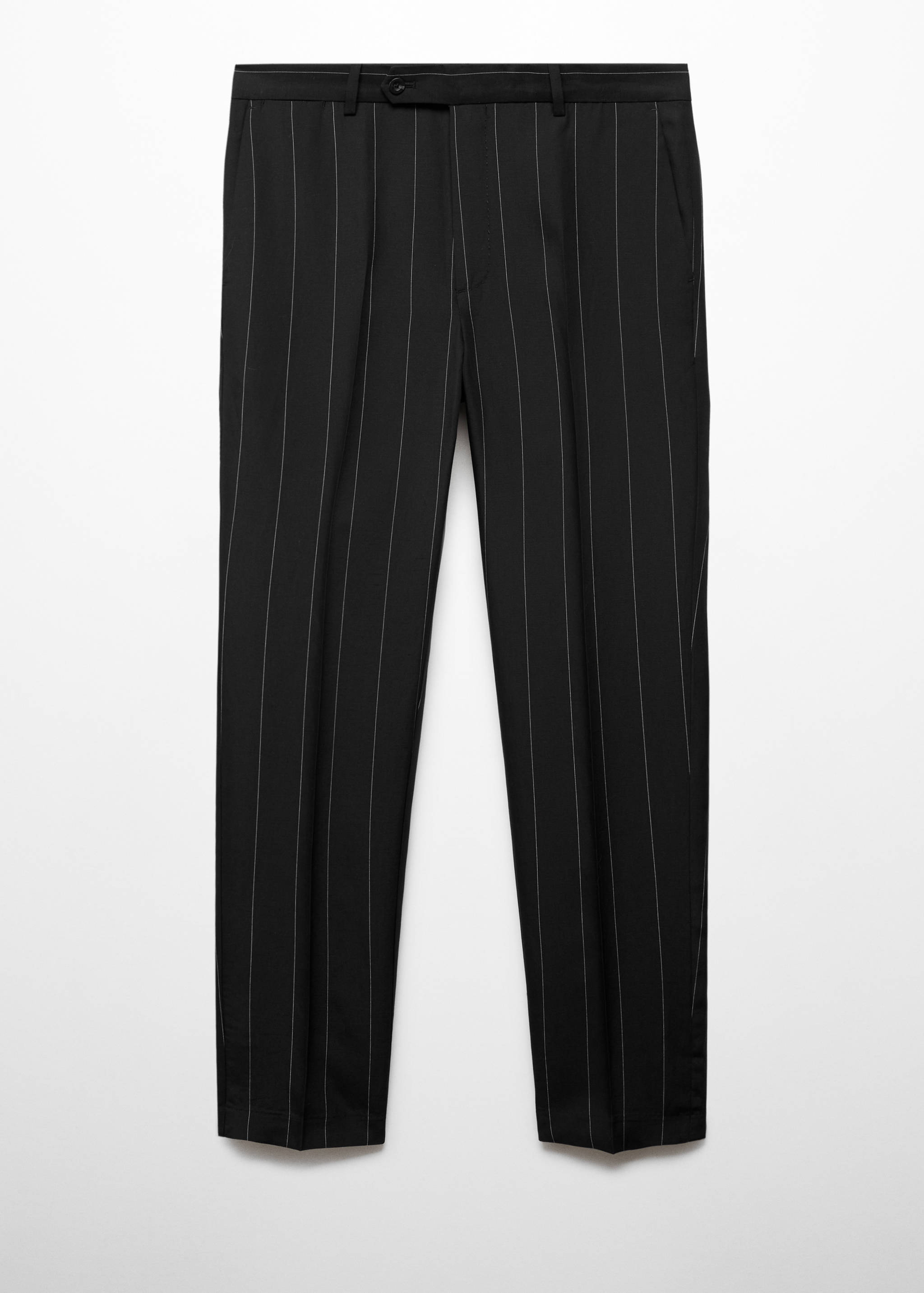 Slim-fit linen pants with pinstripes - Article without model