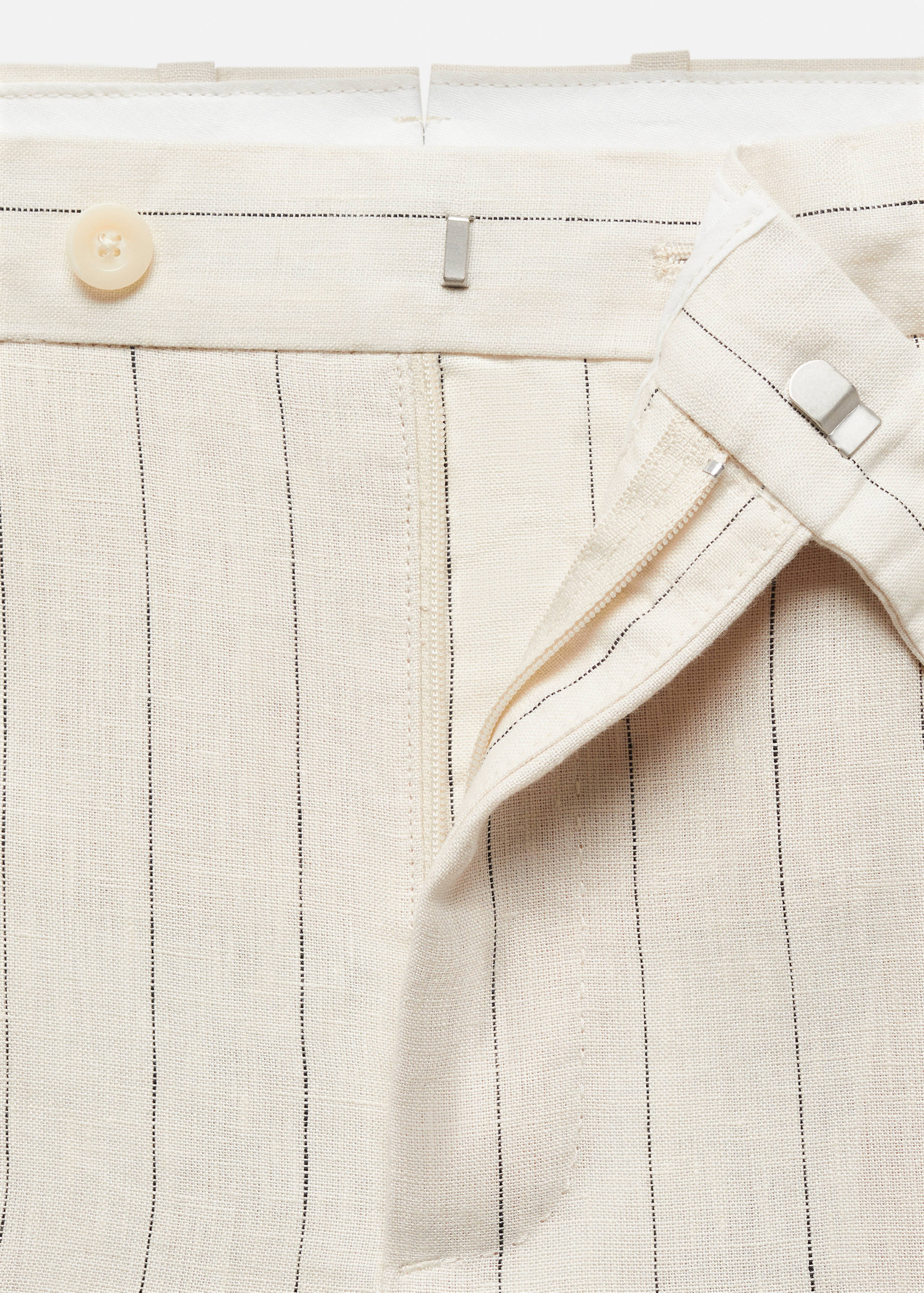Slim-fit pinstripe pants - Details of the article 8