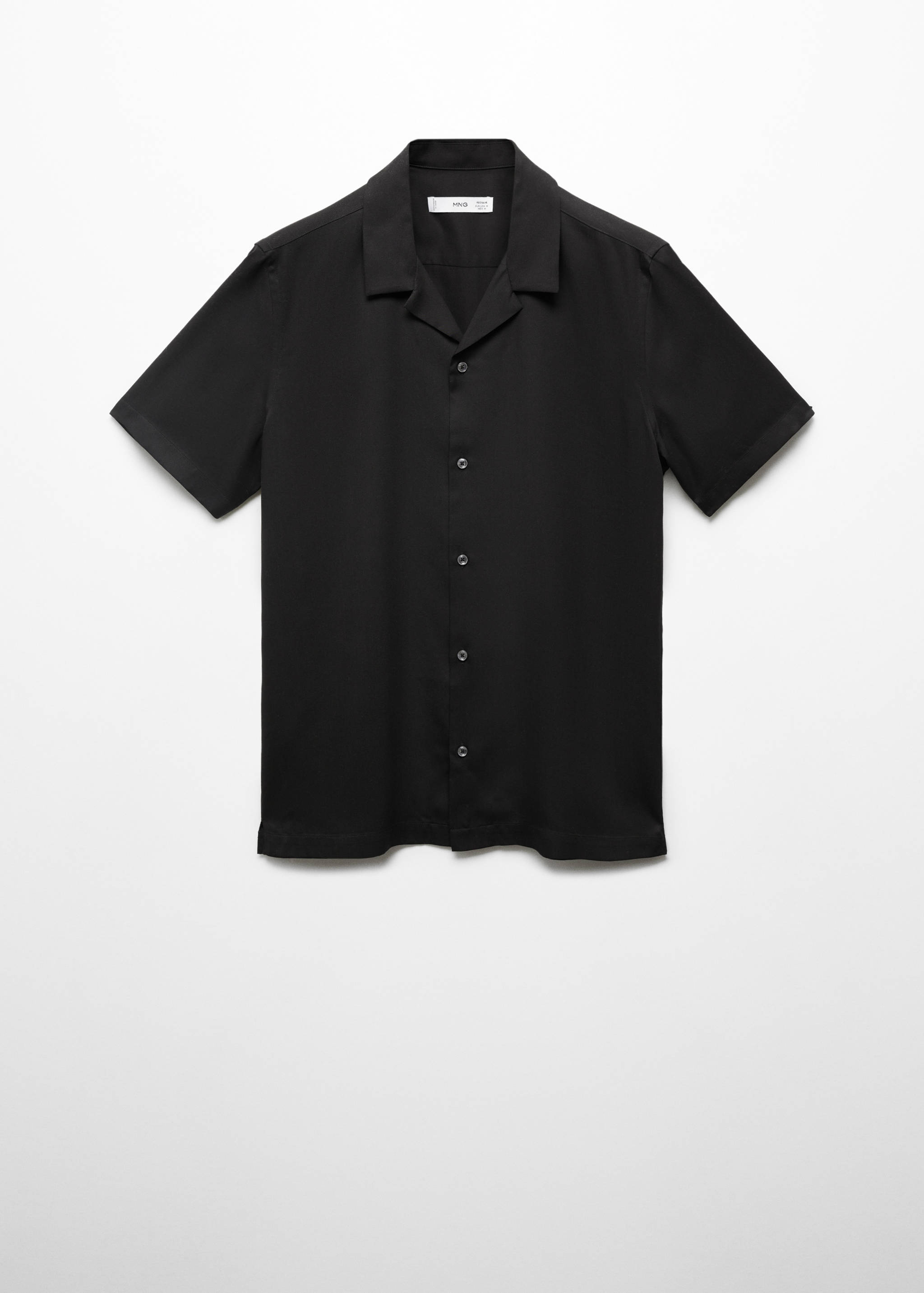 Regular-fit shirt with bowling collar - Article without model