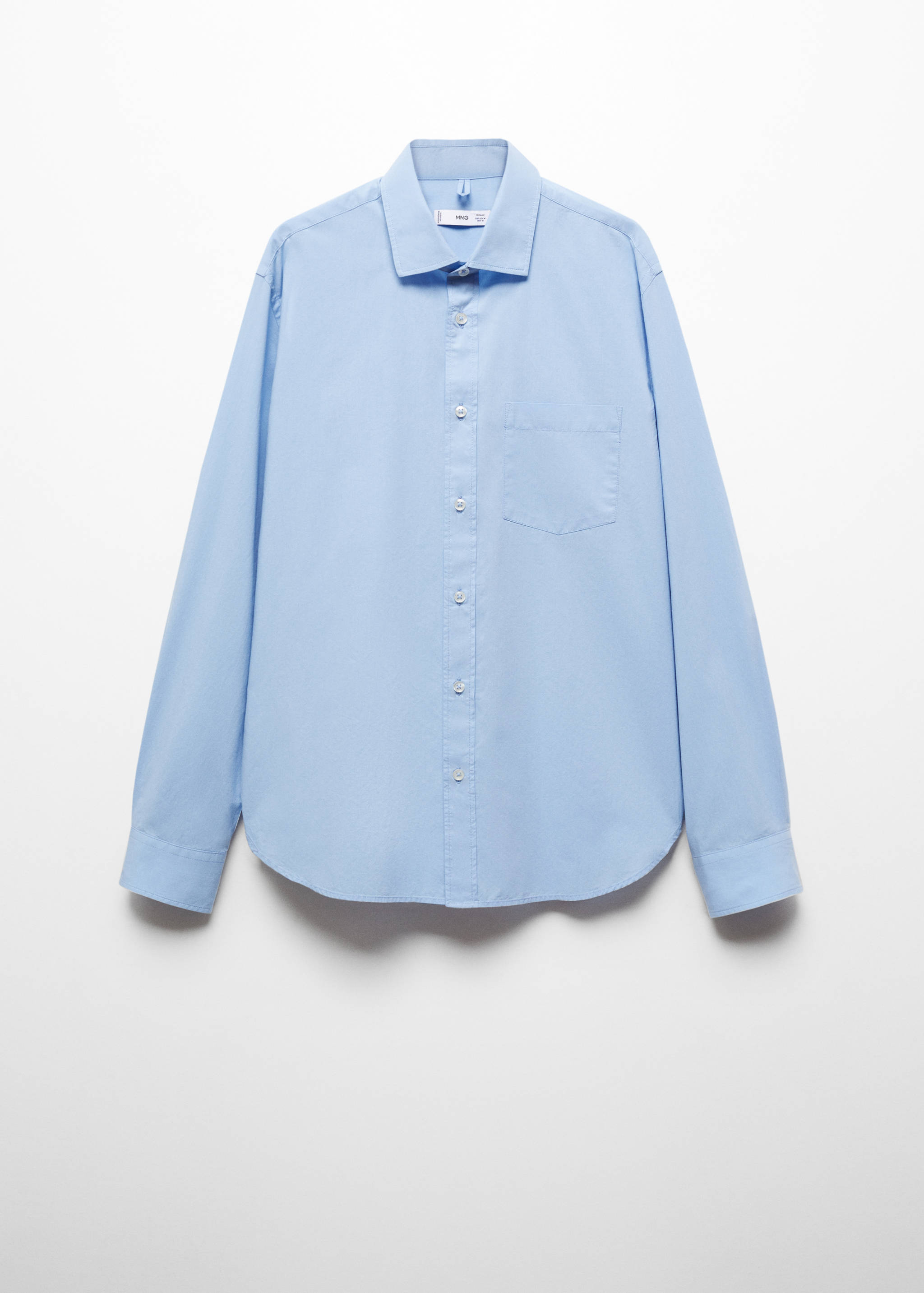 Camisa regular fit 100% algodón bolsillo - Artículo sin modelo