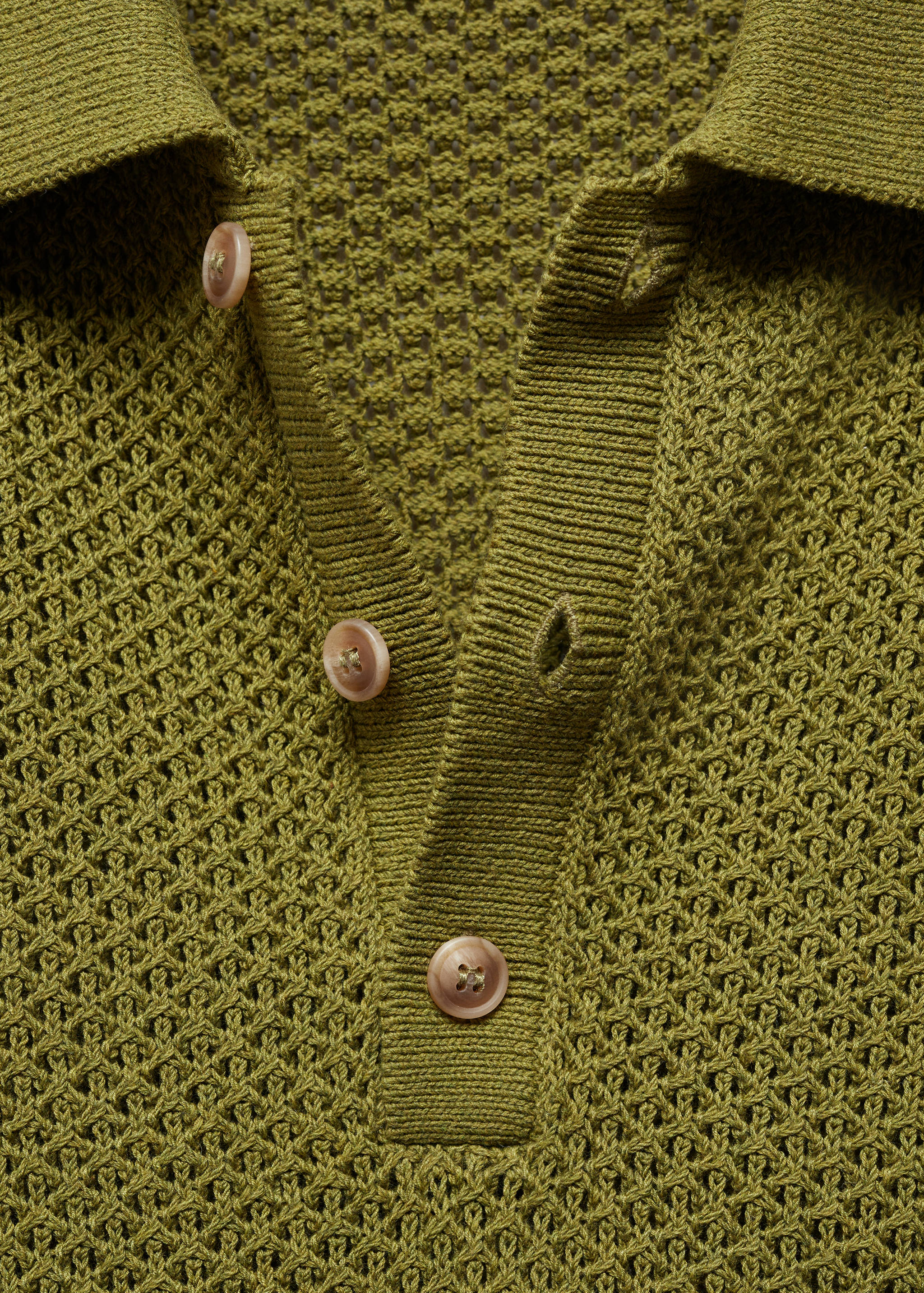 Strickpoloshirt in Flecht-Optik - Detail des Artikels 8