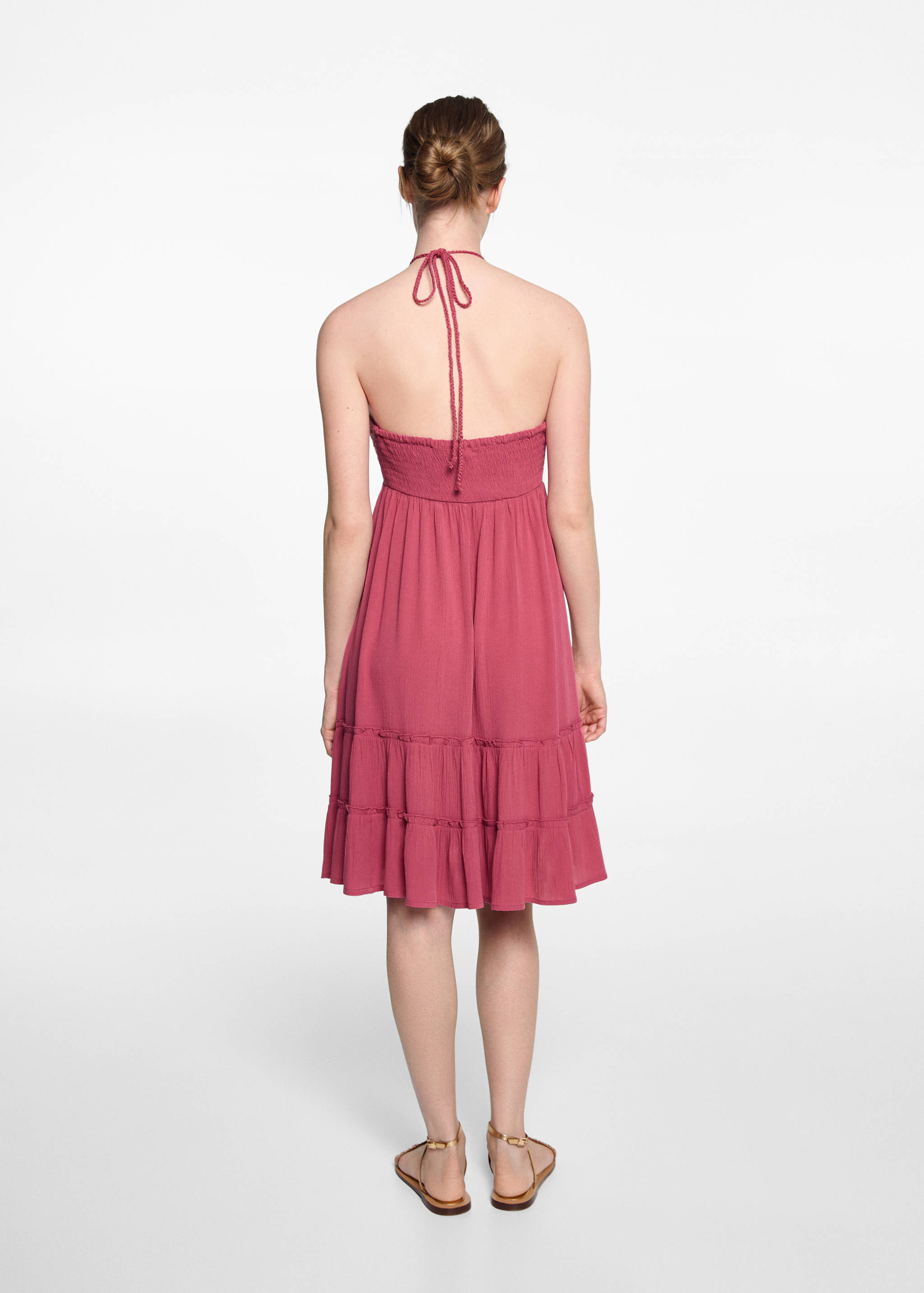 Vestido corto volantes - Reverso del artículo