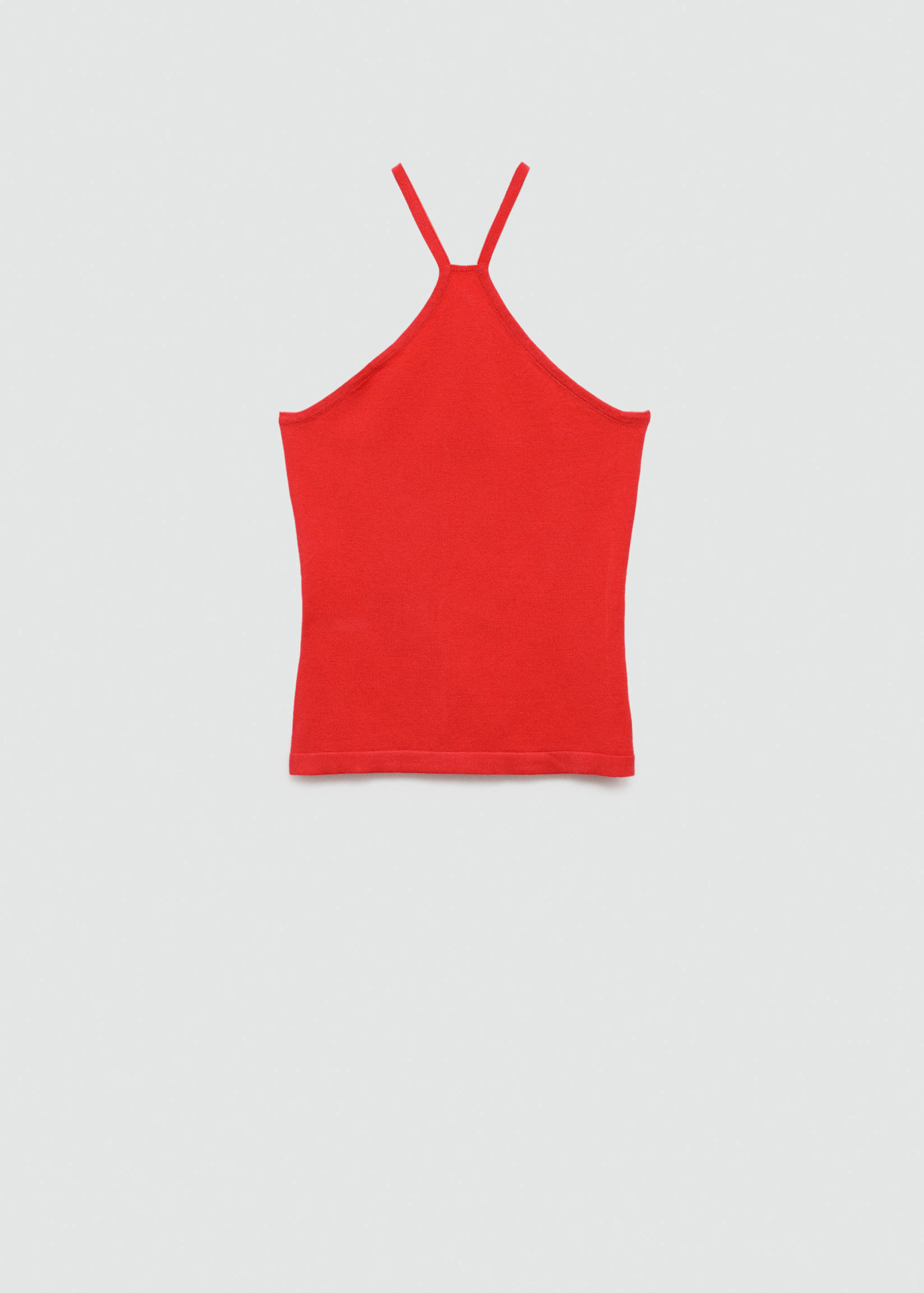 Úpletový top s výstřihem halter - Zboží bez modelu