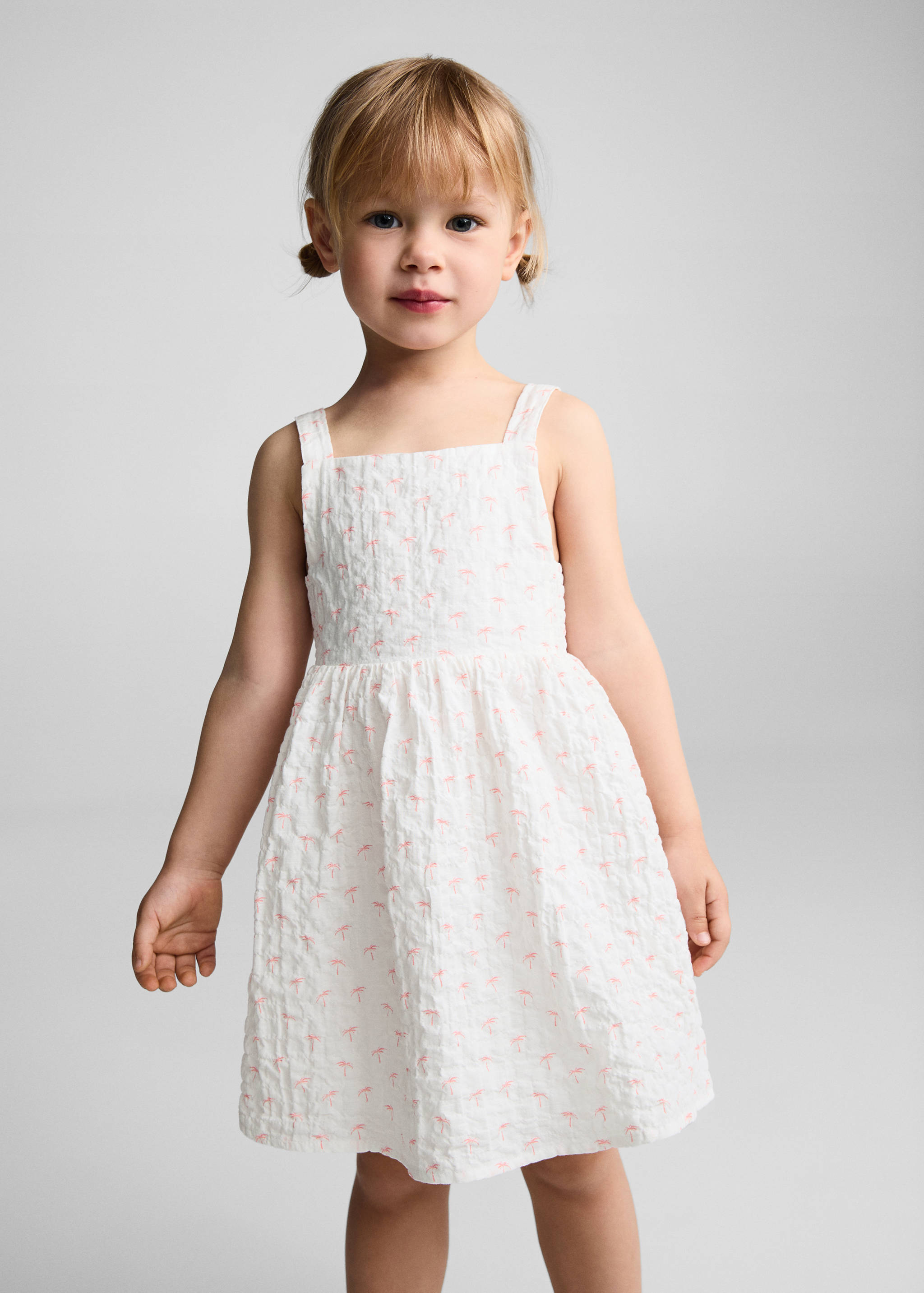Robe coton imprimée - Plan moyen