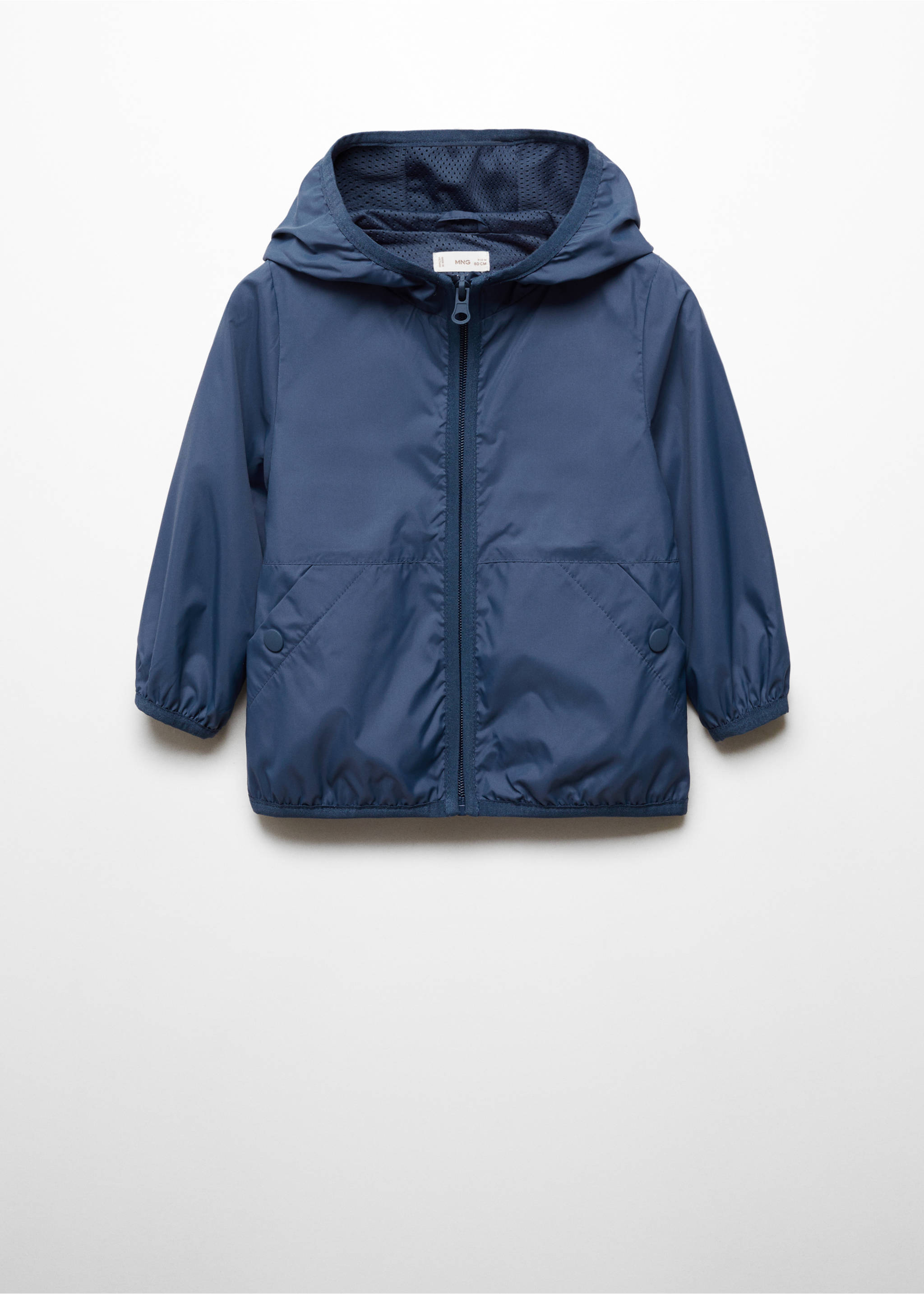 Hooded parka - Article without model, Blue. Ref: 67047915-00.