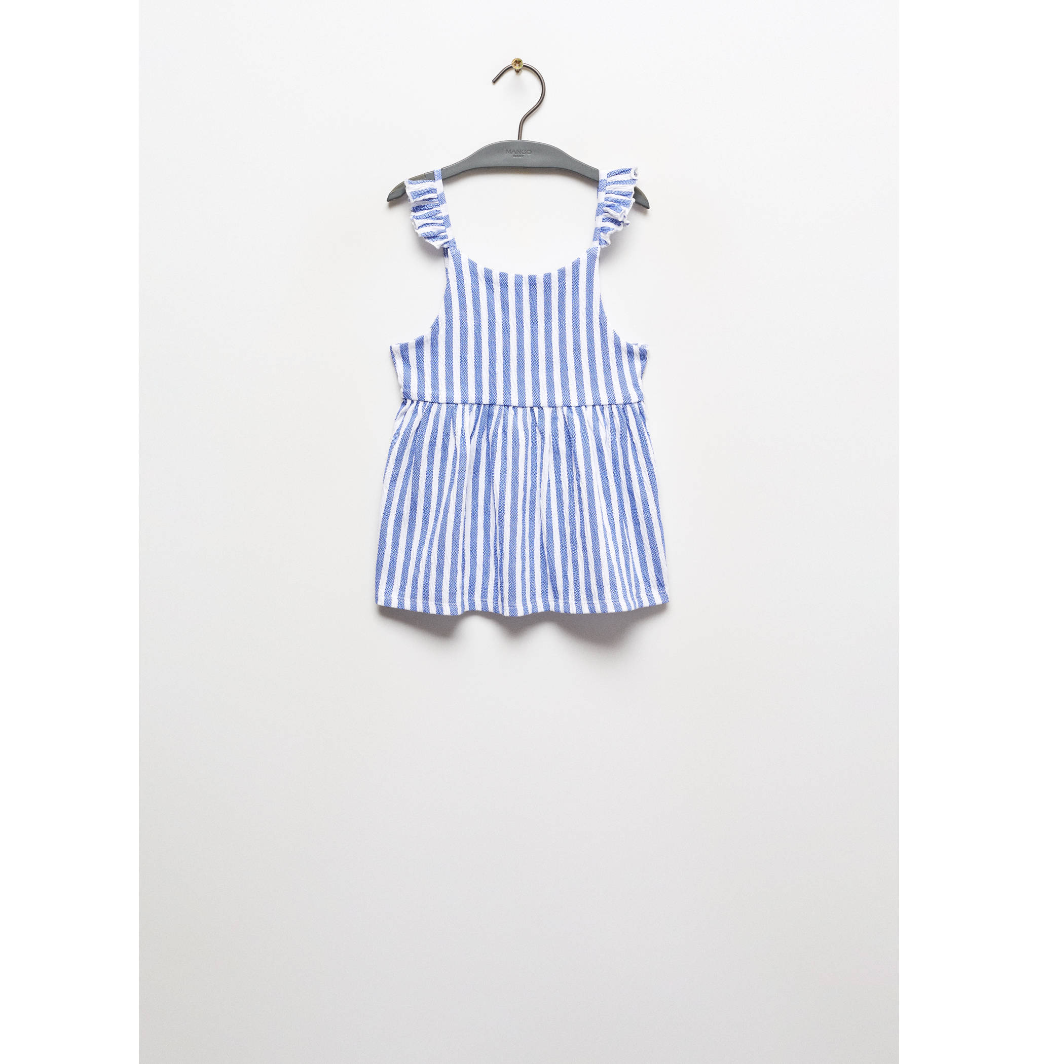 Robe rayée à volants - Article sans modèle
