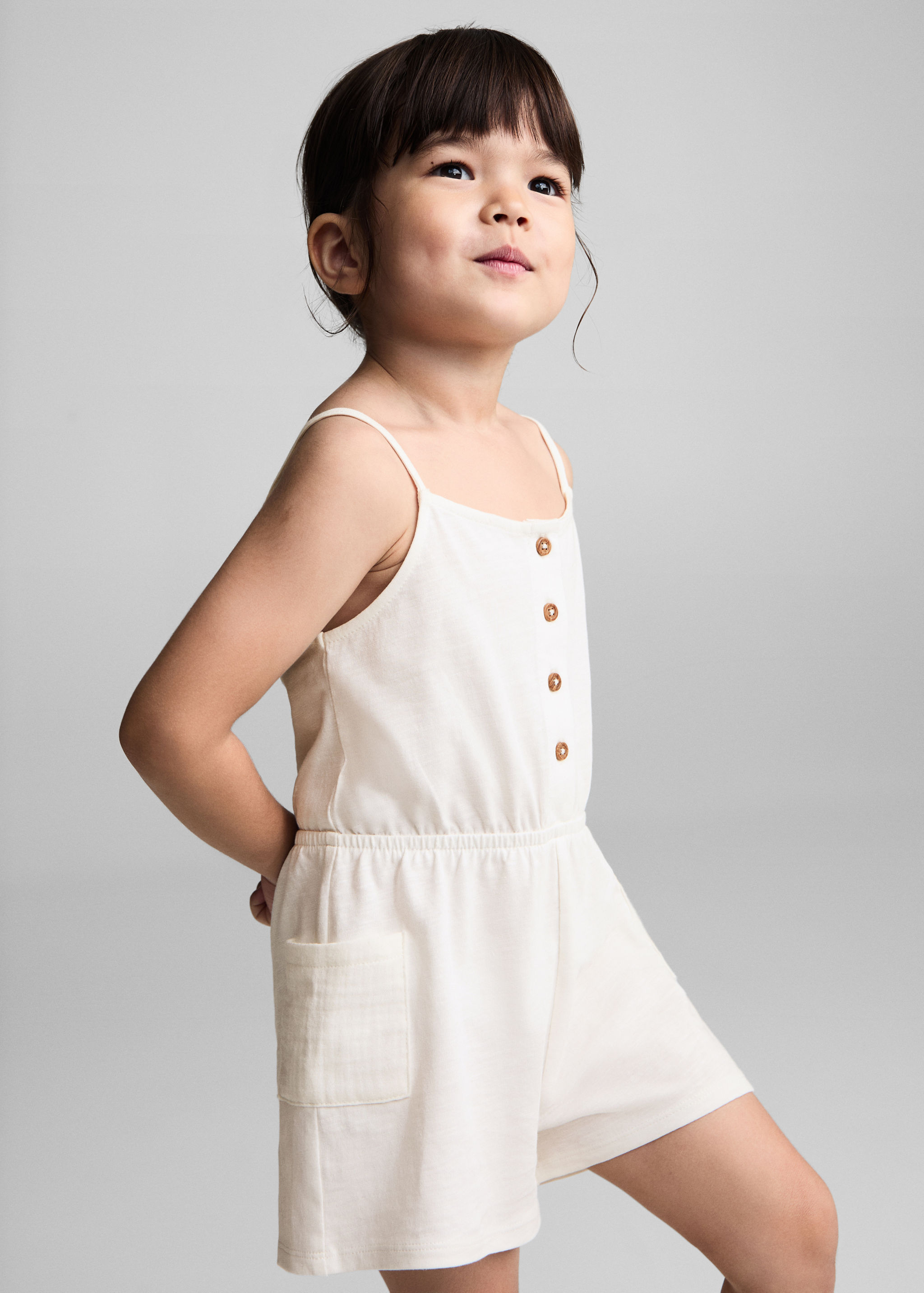 Cotton short jumpsuit - Medium plane