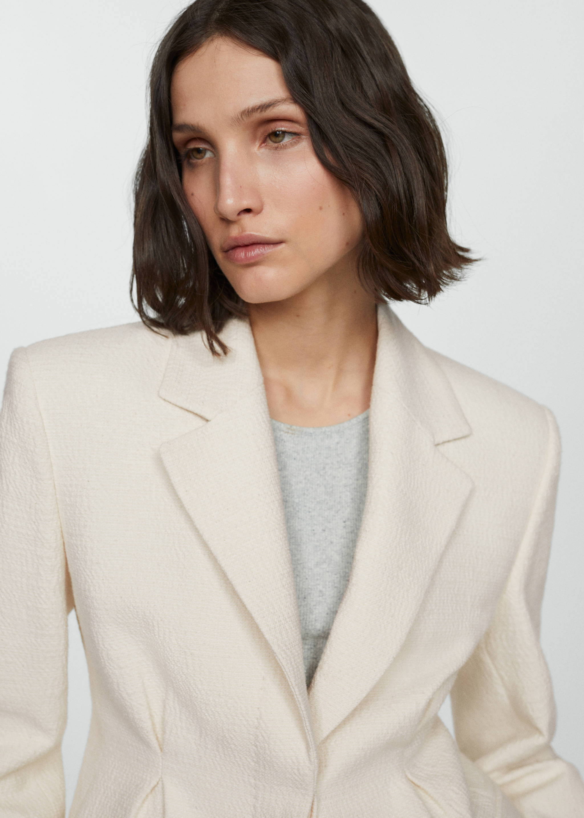 Blazer med tekstur og folder-detalj - Artikkeldetalj 1