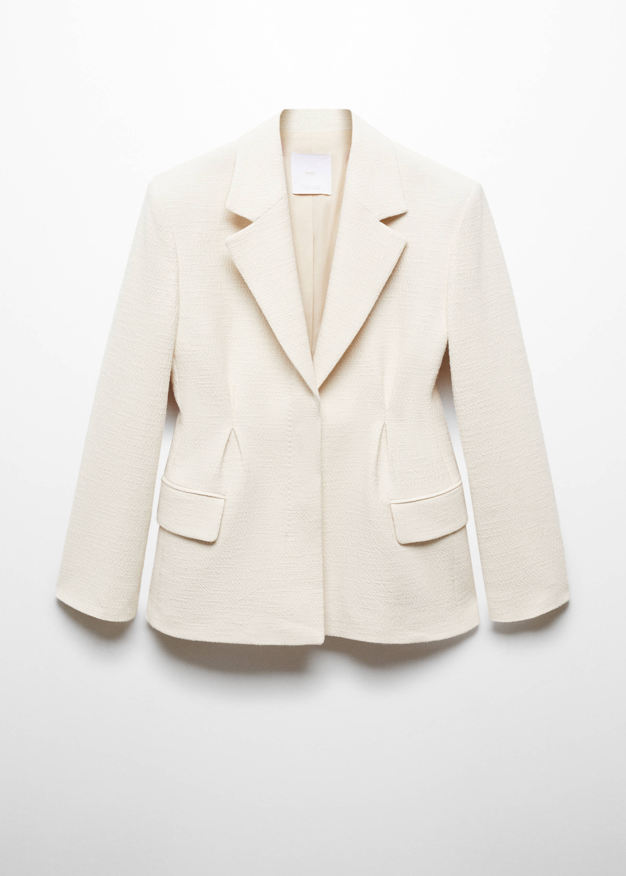 Blazer med tekstur og folder-detalj - Artikkel uten modell