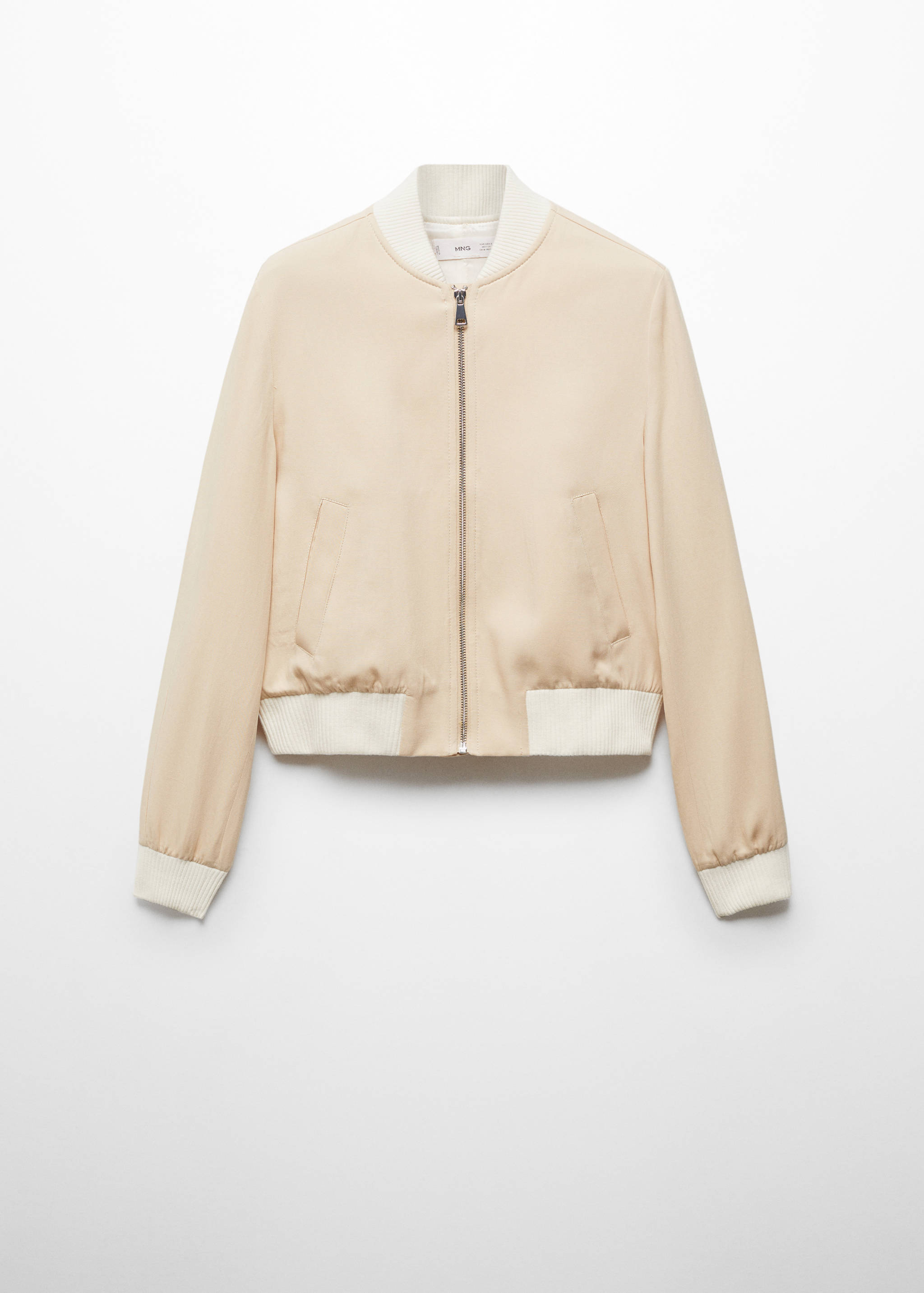 Linen lyocell bomber jacket - Article without model