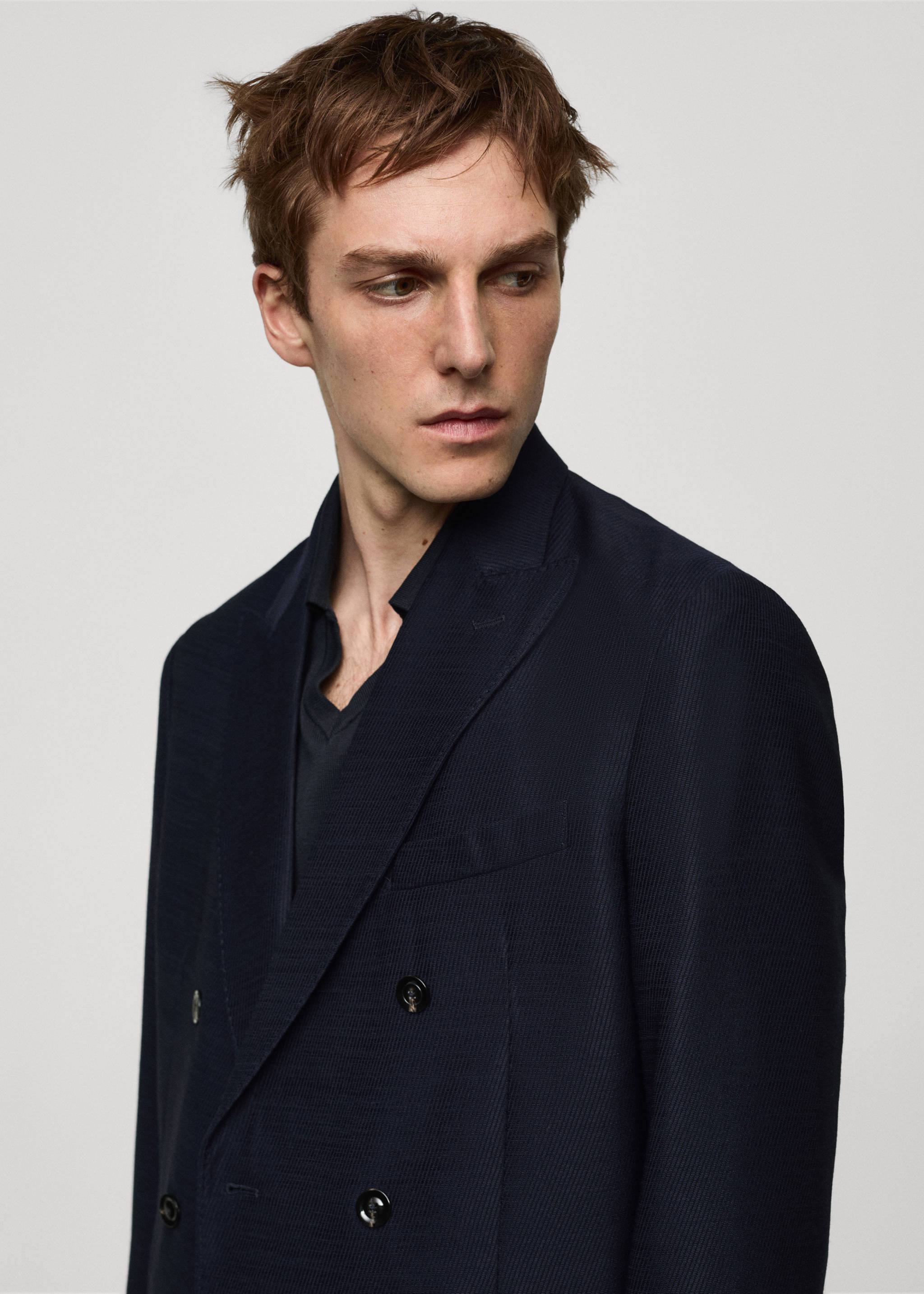 Americana cruzada twill 100% lana virgen - Detalle del artículo 1