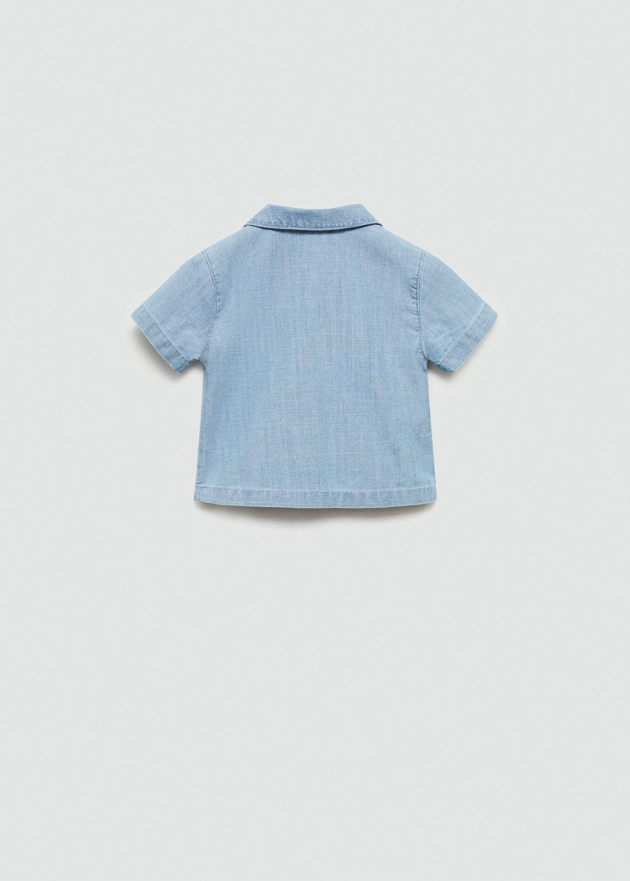 Cotton denim shirt - Reverse of the article