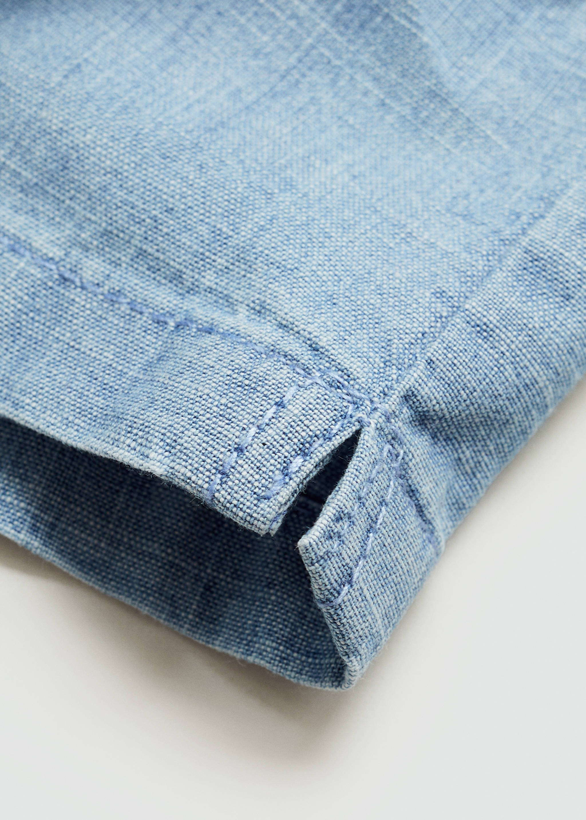 Cotton denim shirt - Details of the article 0