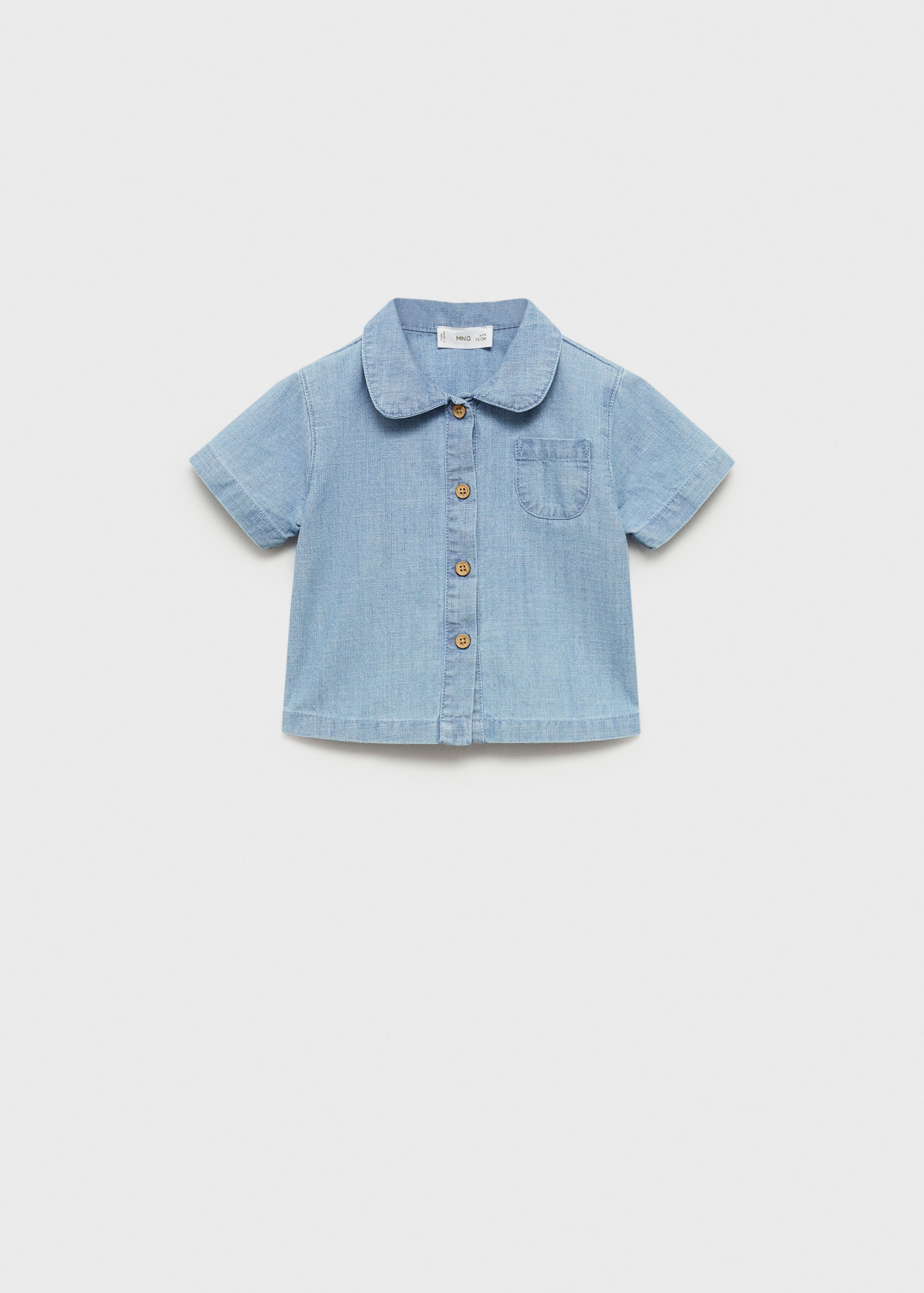 Cotton denim shirt - Article without model