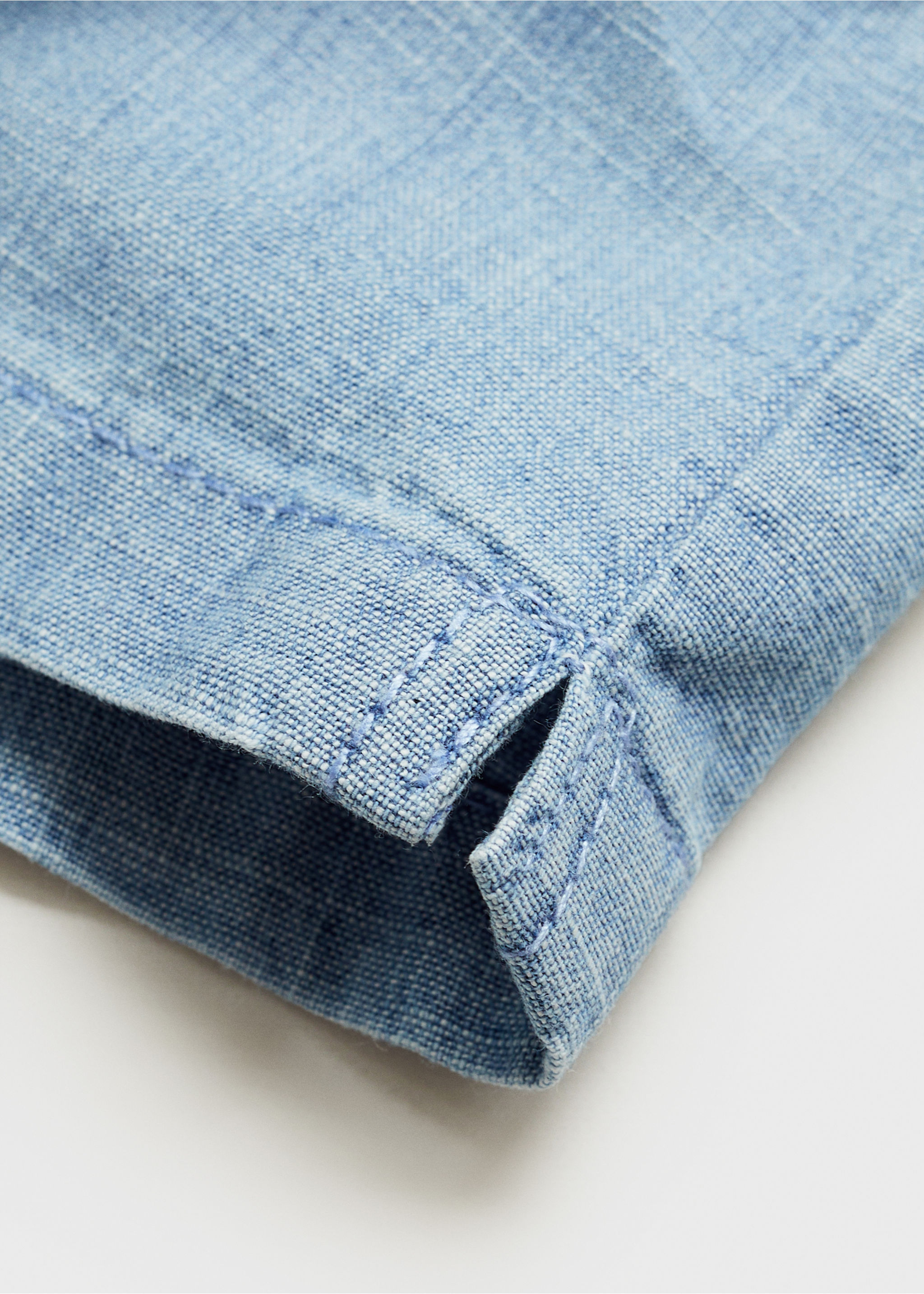 Cotton denim shirt - Details of the article 0