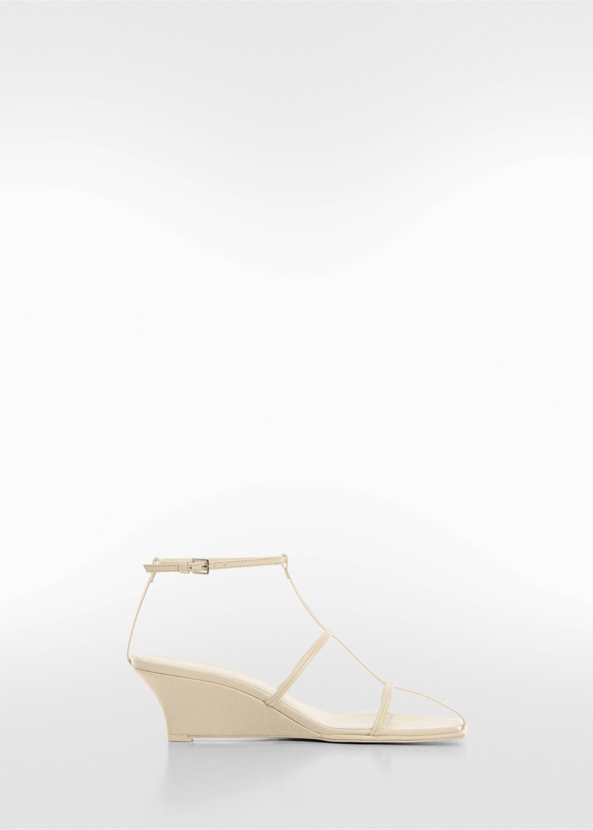 Leather straps sandals - Article without model, White. Ref: 67048279-00.