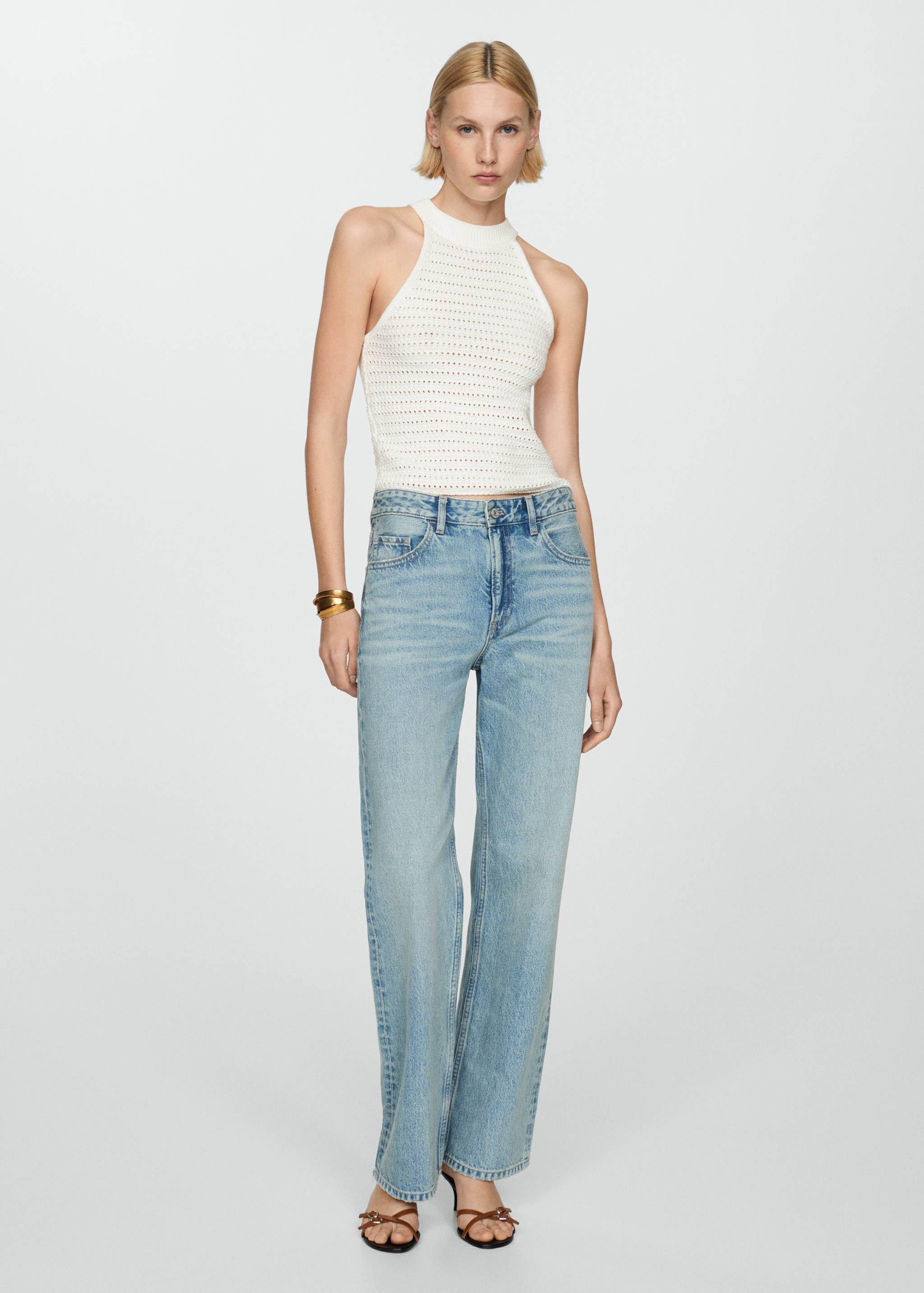 Pleteni top s rupičastim detaljima - Opći prikaz