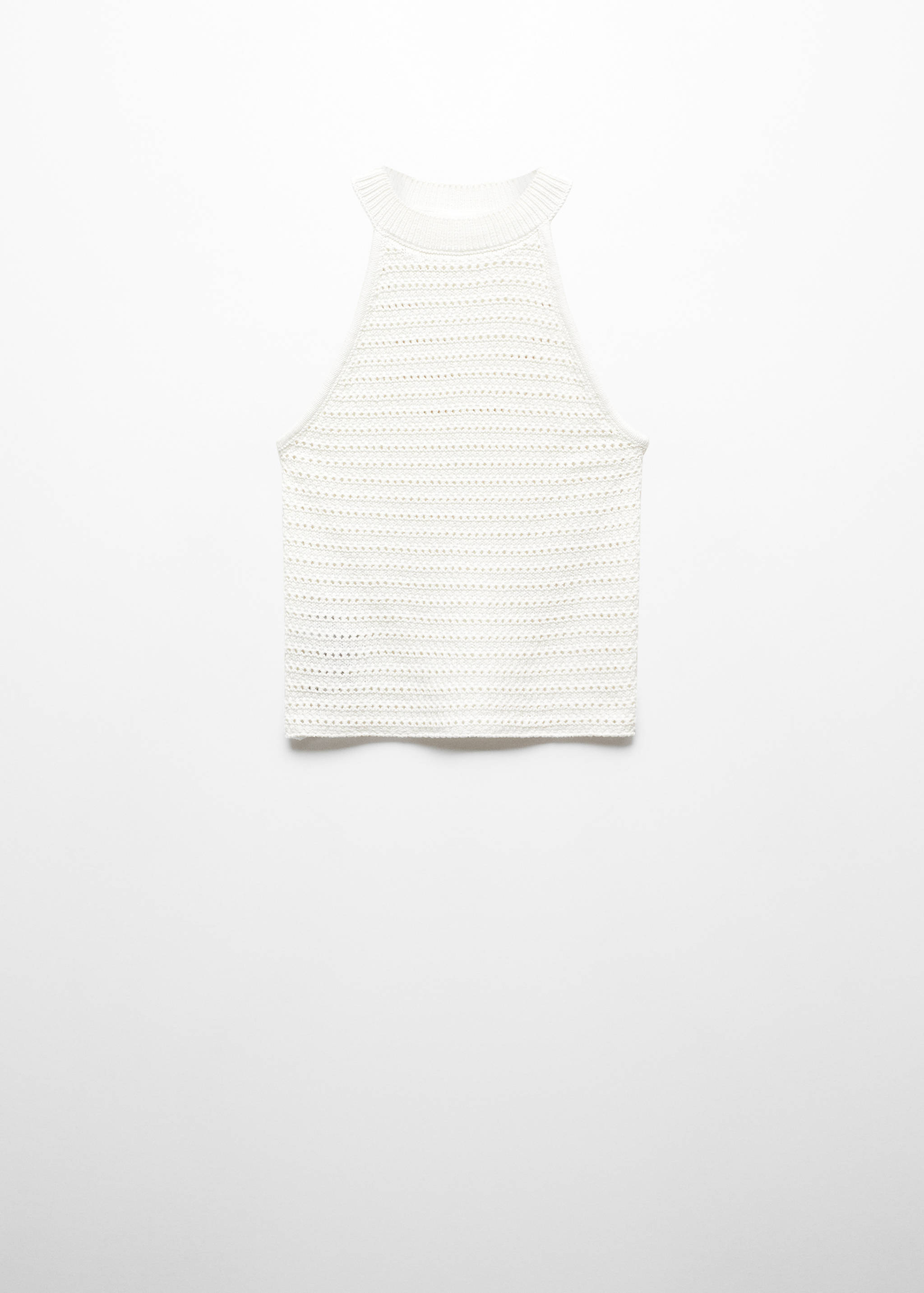 Pleteni top s rupičastim detaljima - Artikl bez modela