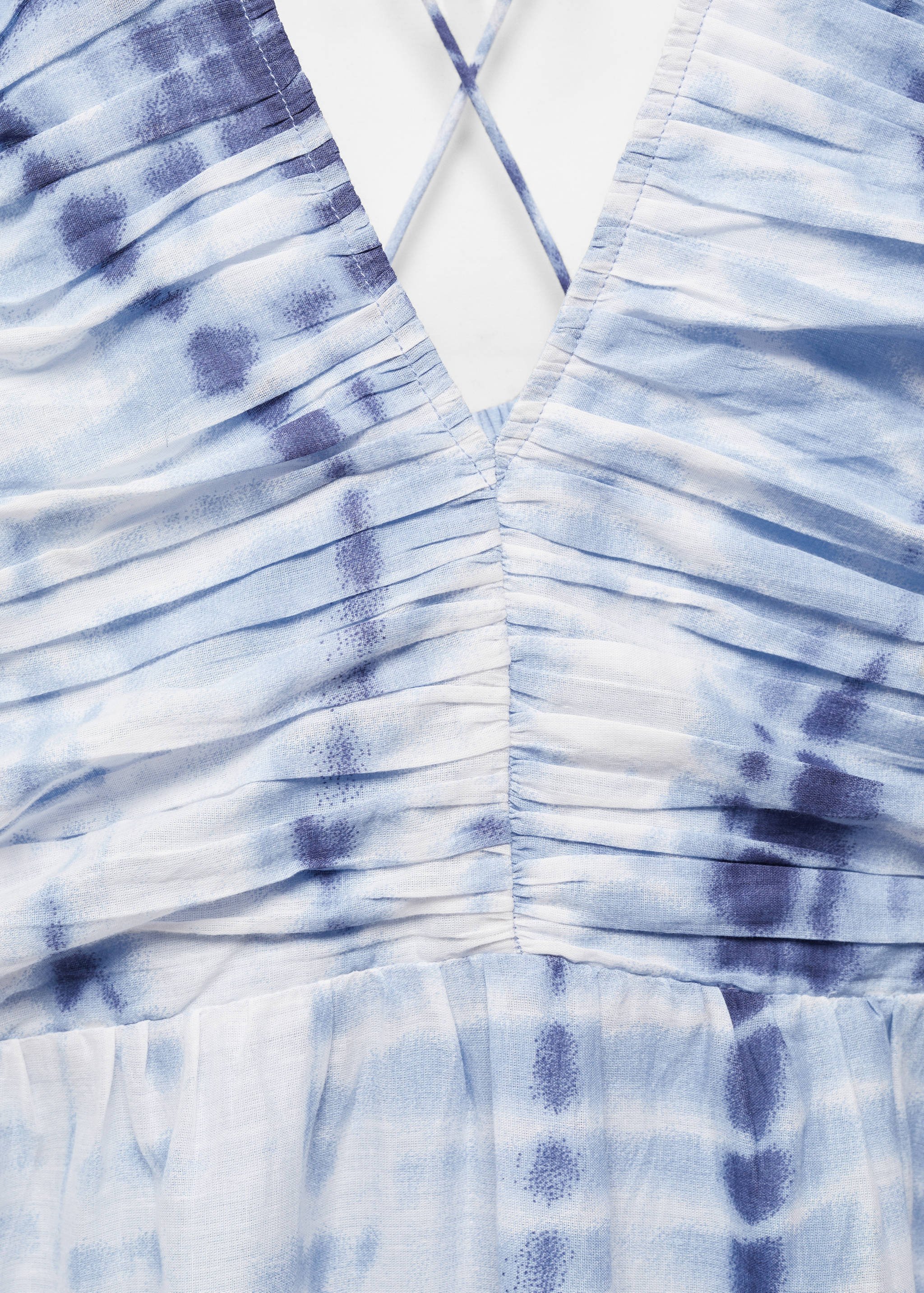 V-neck printed dress - Details of the article 8