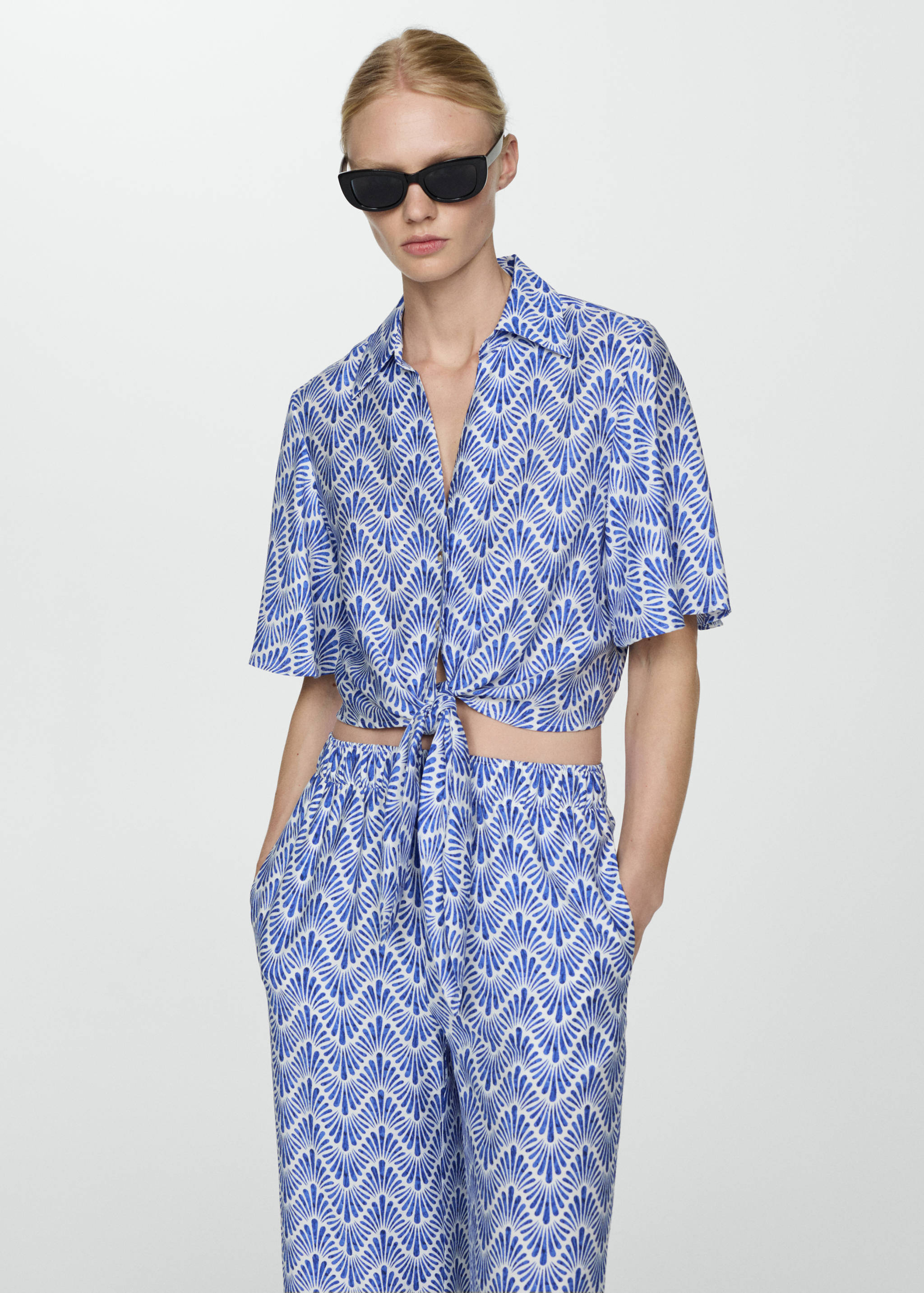 Pantalón recto estampado - Detalle del artículo 1