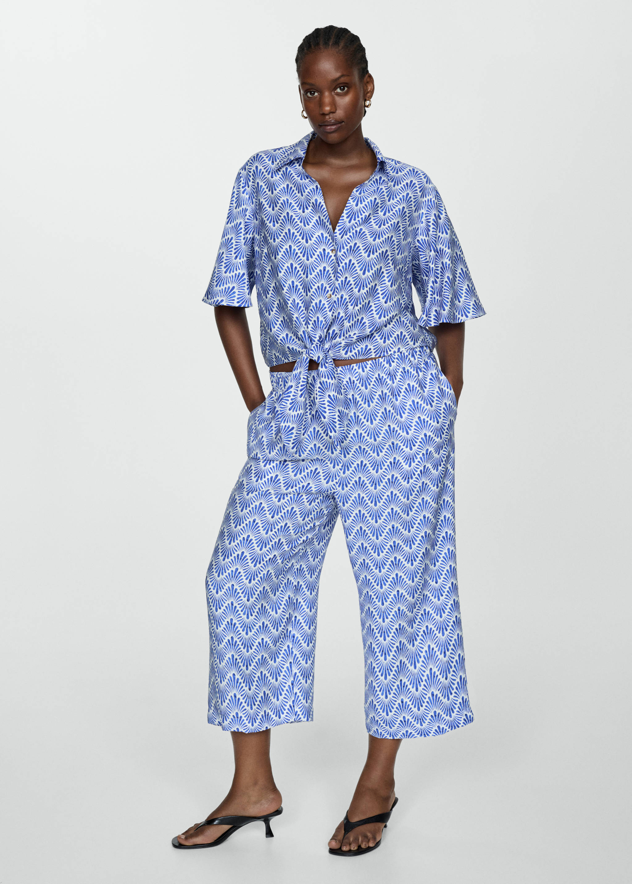 Pantalón recto estampado - Detalle del artículo 3