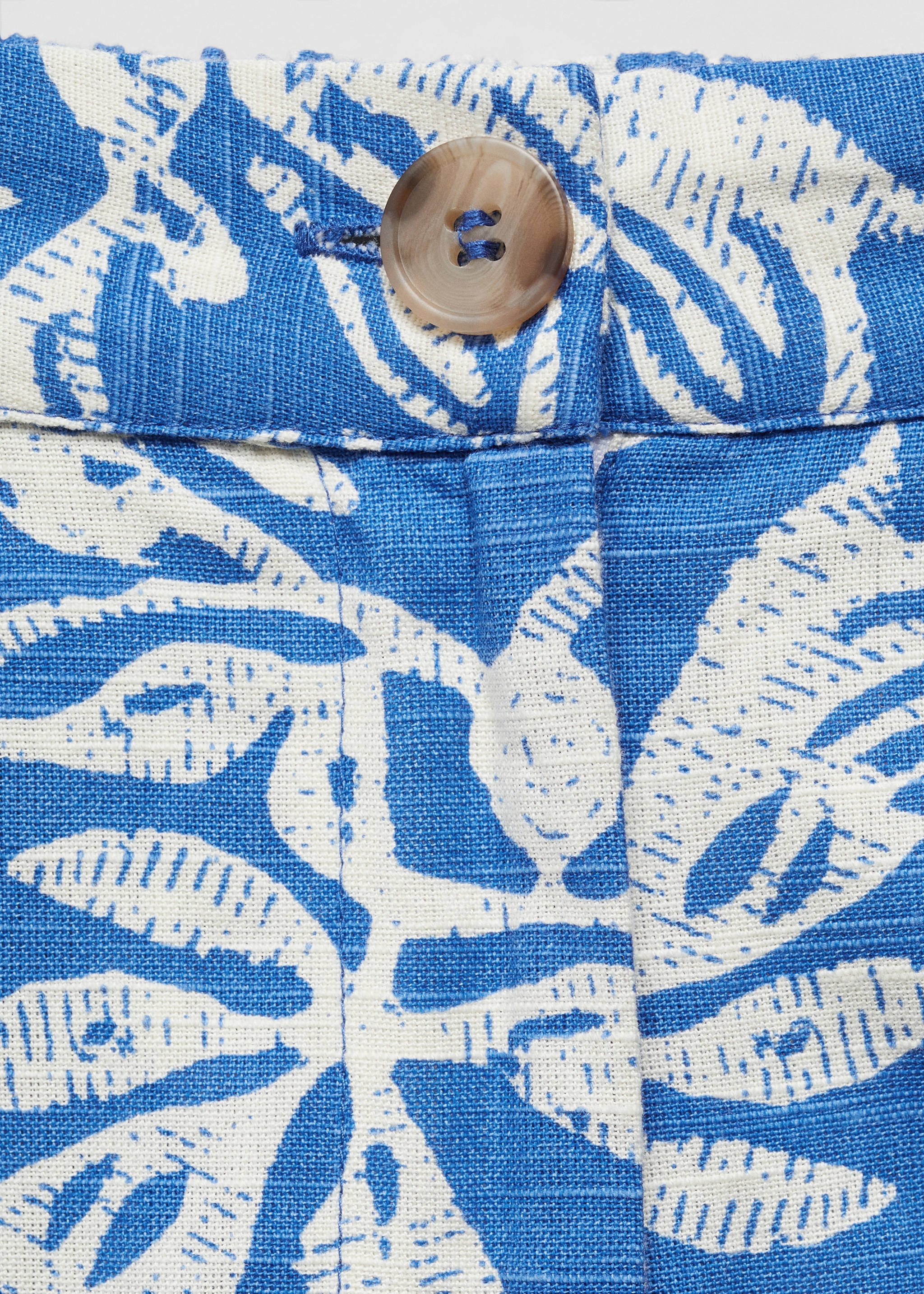 Wide leg printed trousers - Details of the article 8