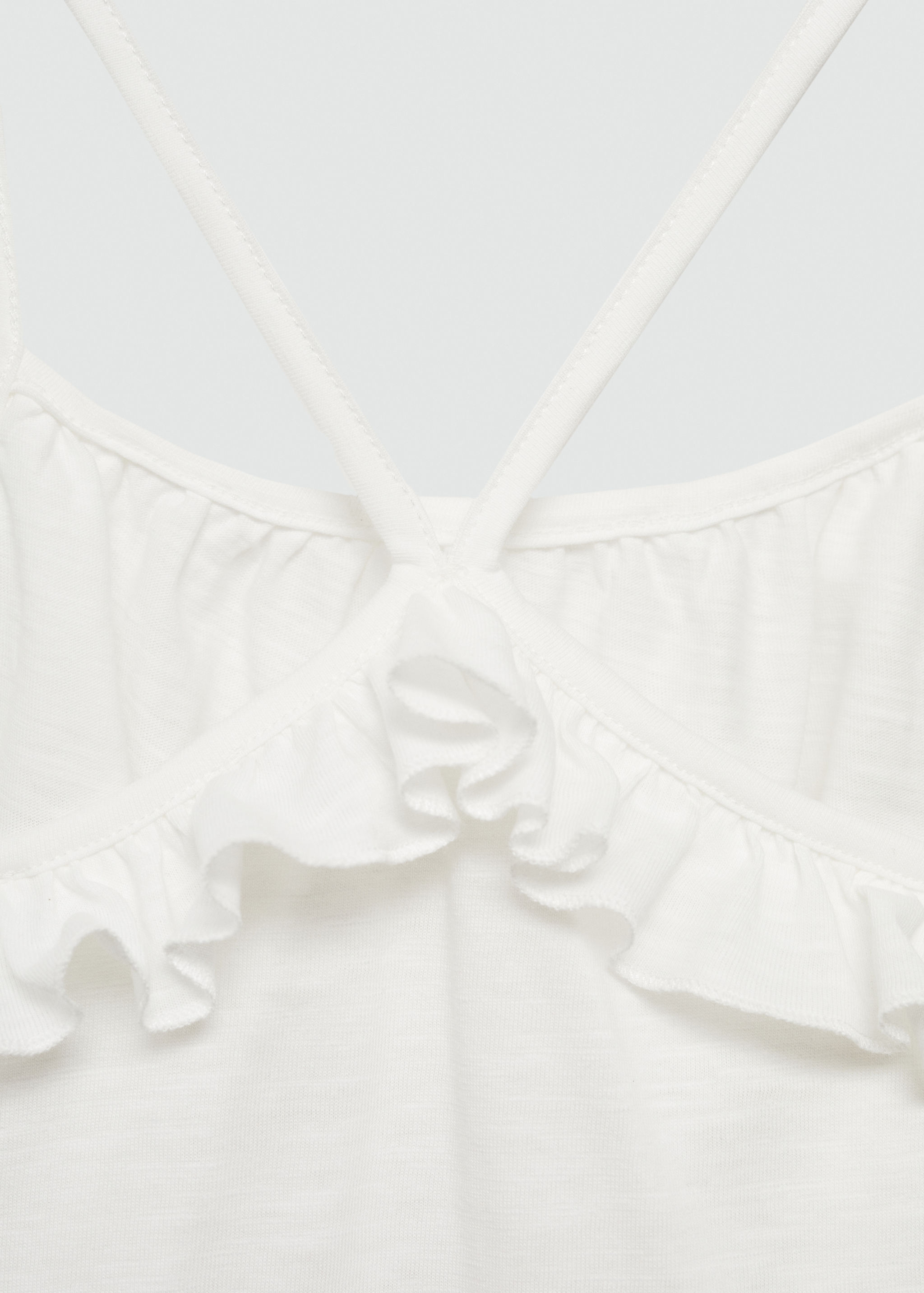 Ruffled strap t-shirt - Details of the article 0