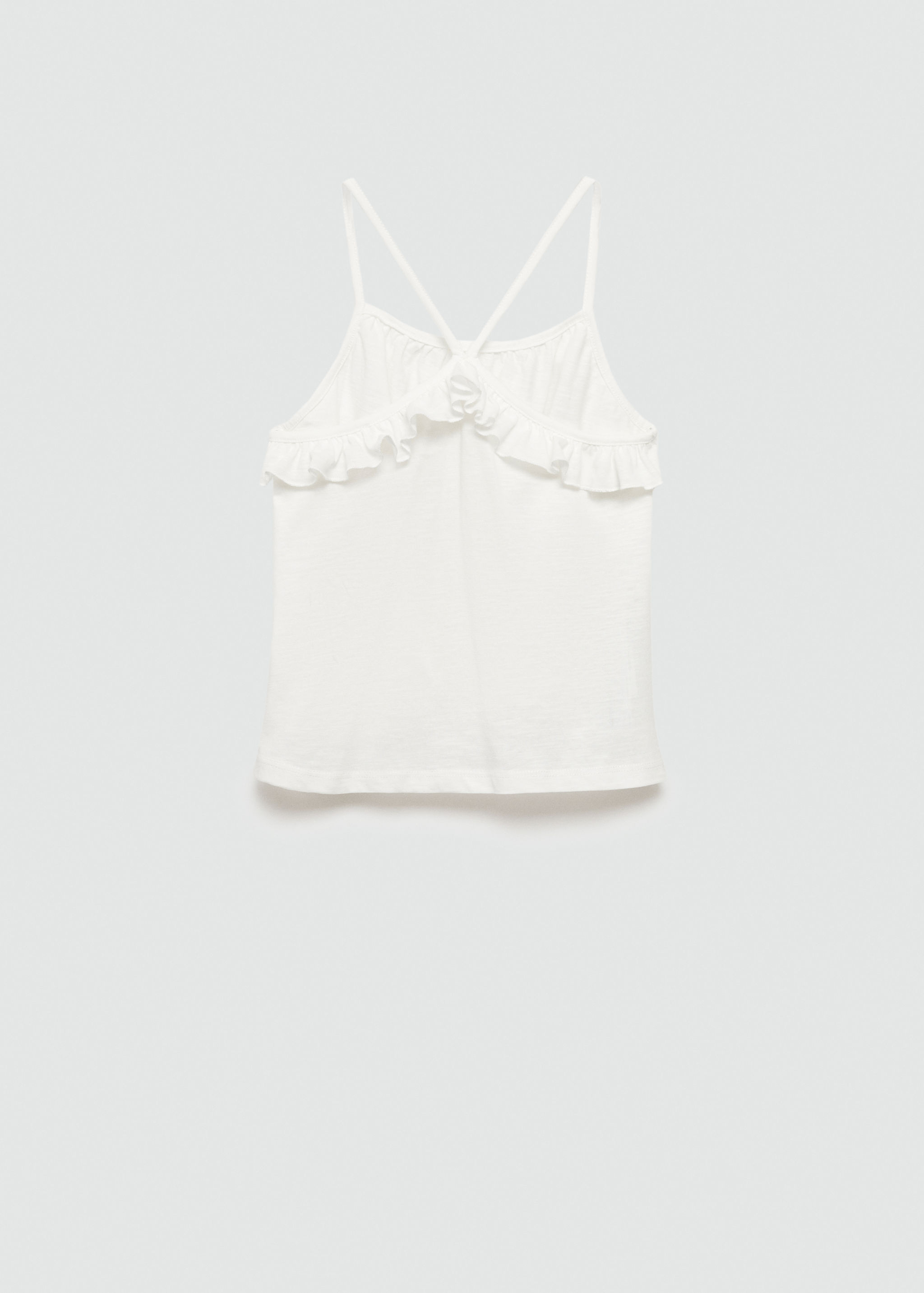 Ruffled strap t-shirt - Reverse of the article