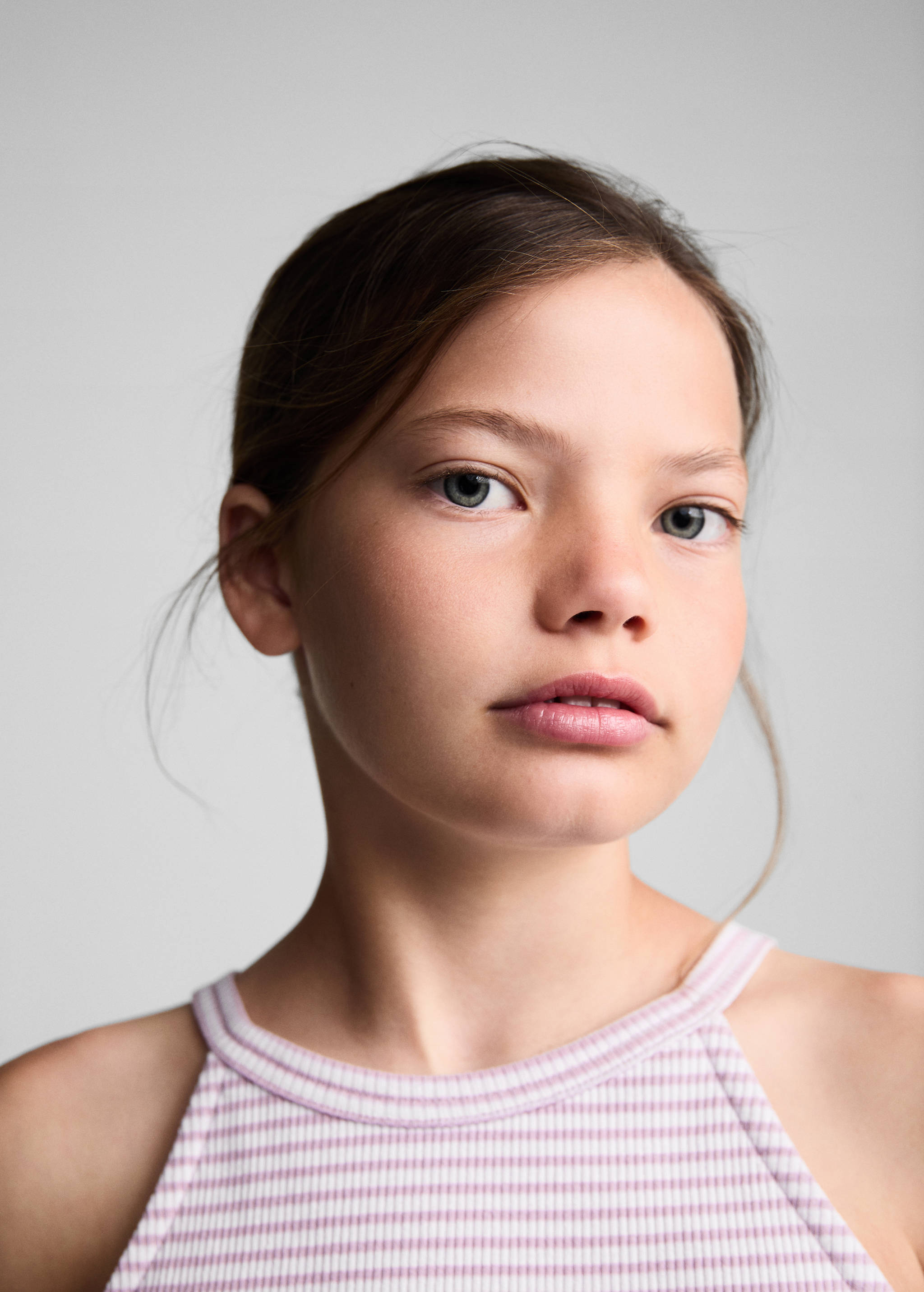 Striped strap T-shirt - Details of the article 1