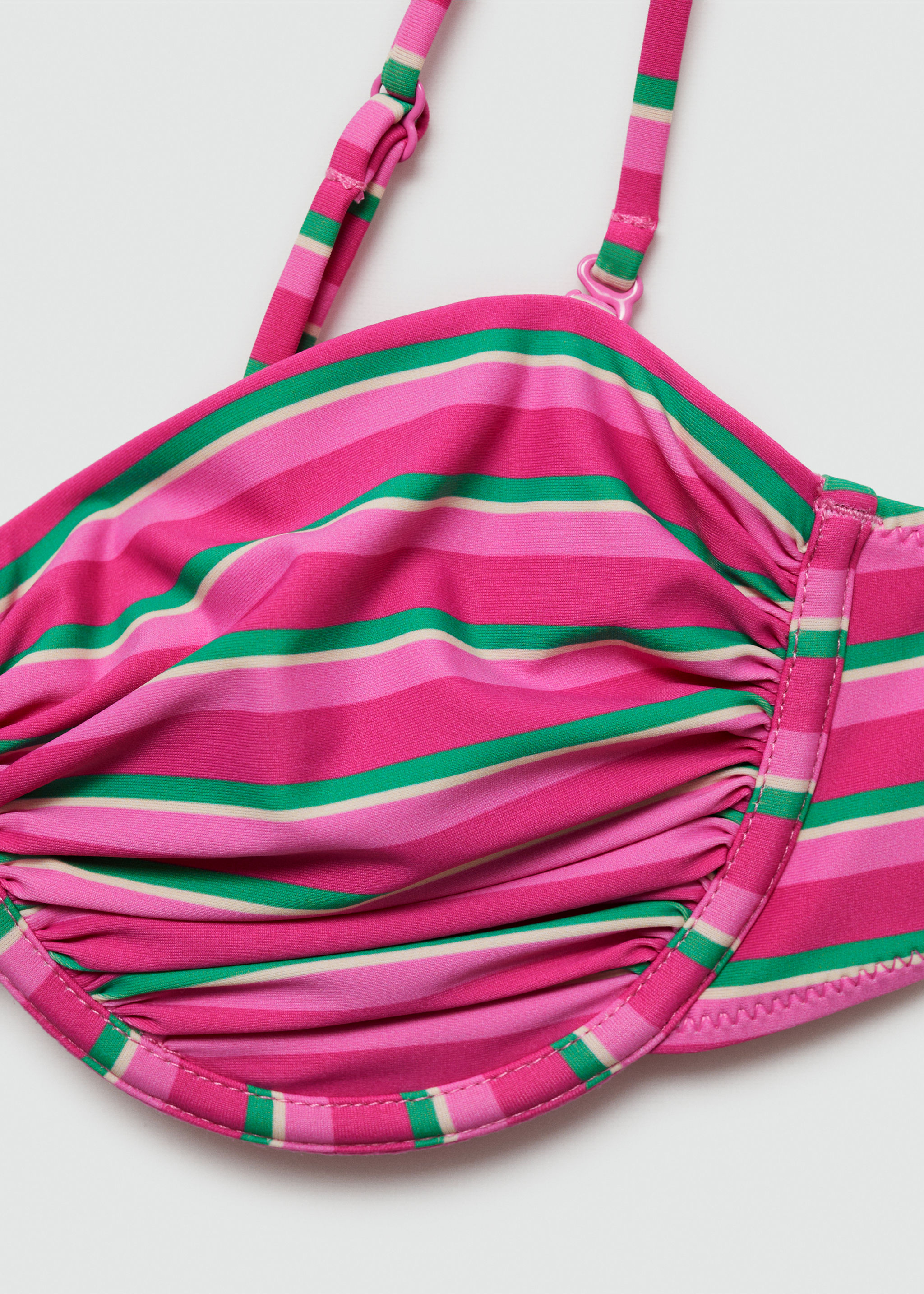 Stripe-print bikini top - Details of the article 8