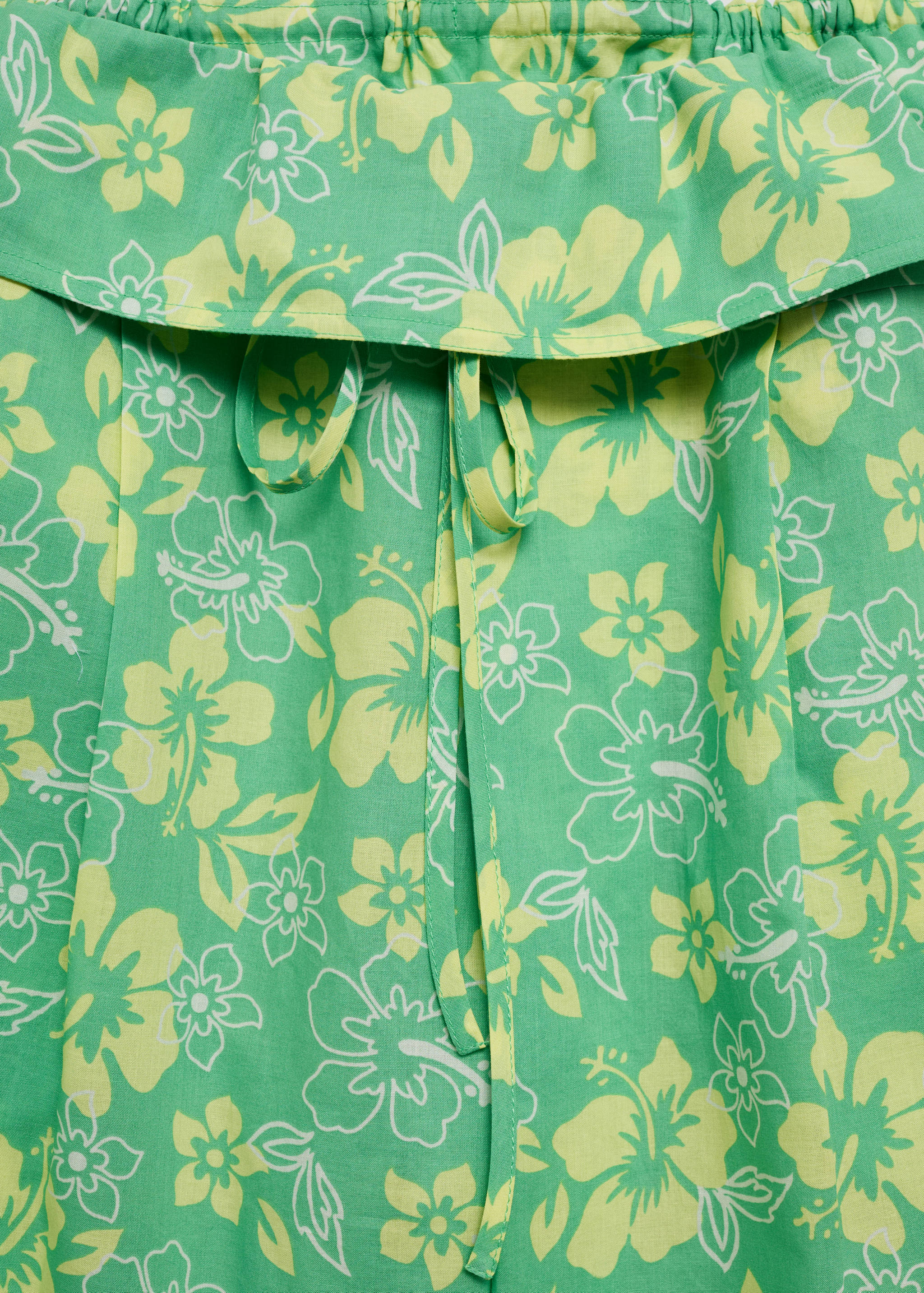 Printed pants with turn-up waist - Details of the article 8