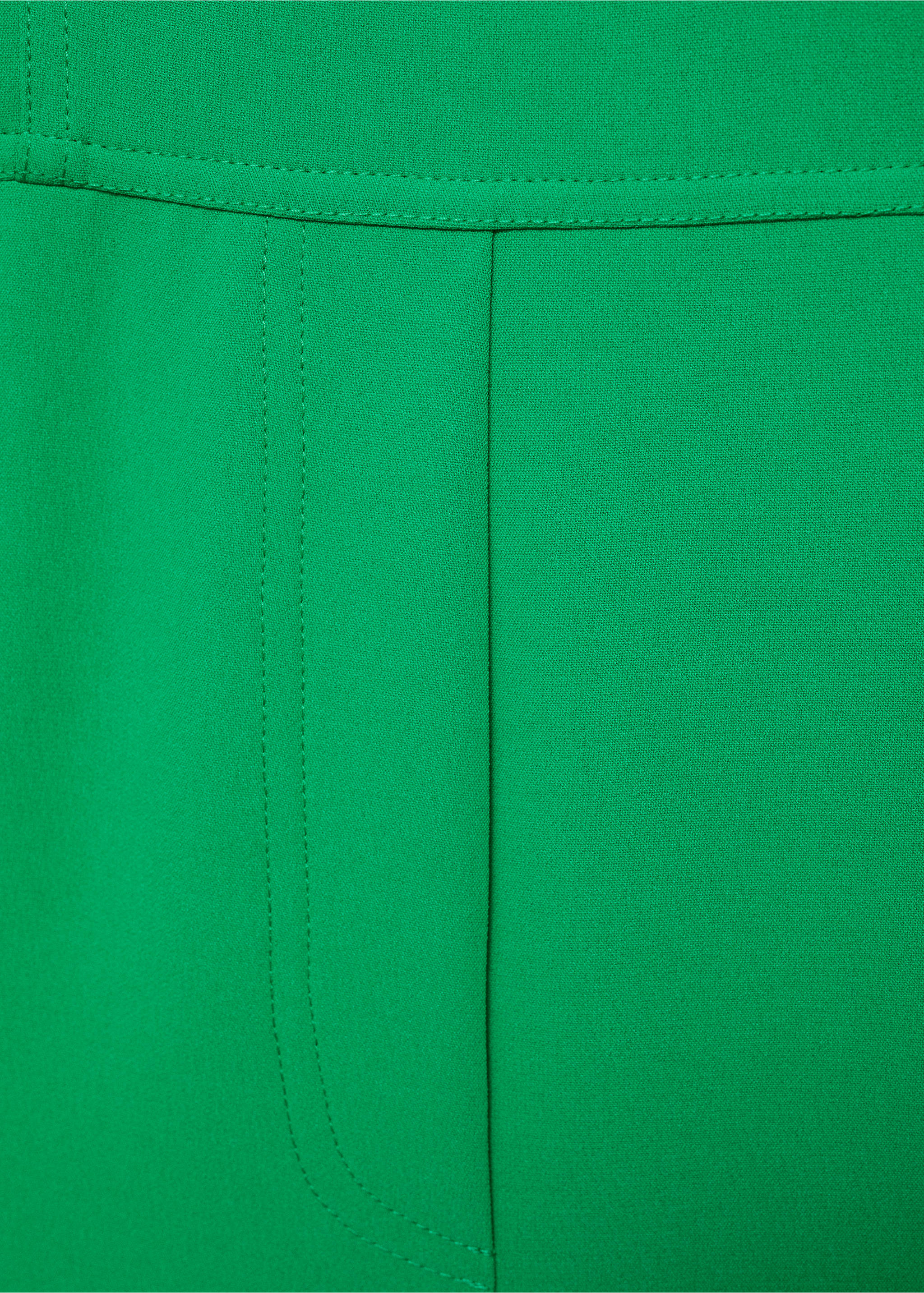 Bow long jumpsuit - Details of the article 0, Green. Ref: 67049230-00.