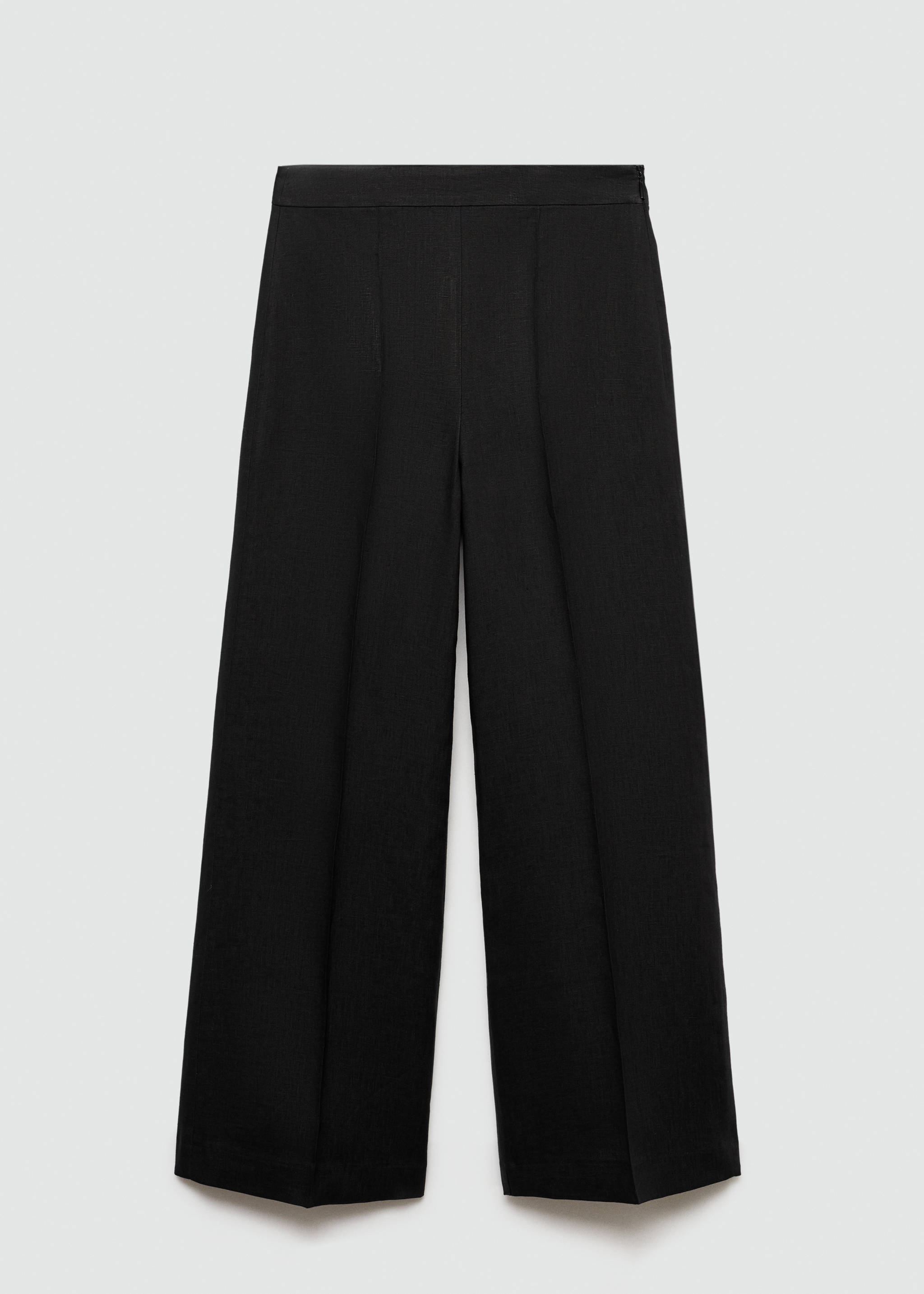 100% linen trousers with pleats - Article without model